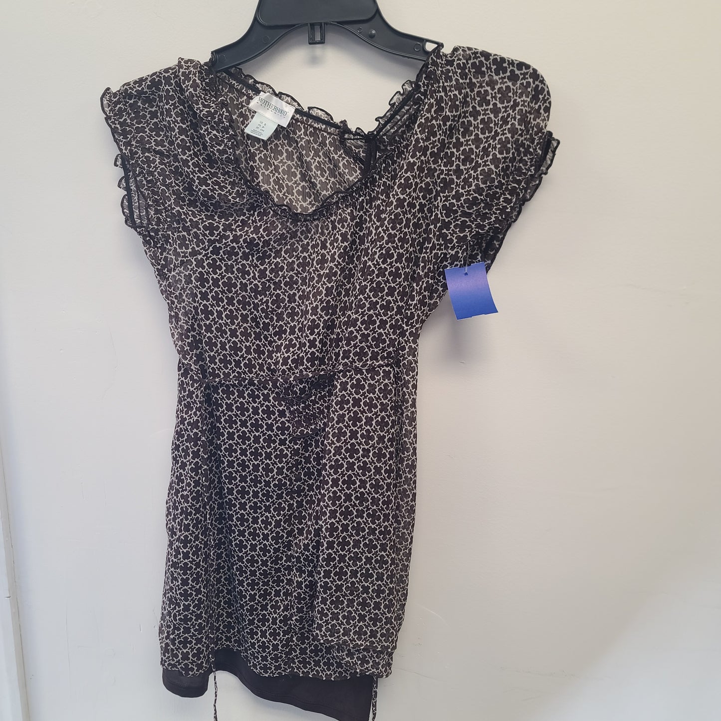 Brown Motherhood Maternity Top, Small