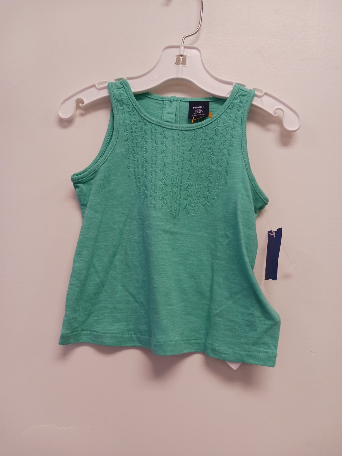 turquoise Baby Gap Tank Top 12/18m, 12M G