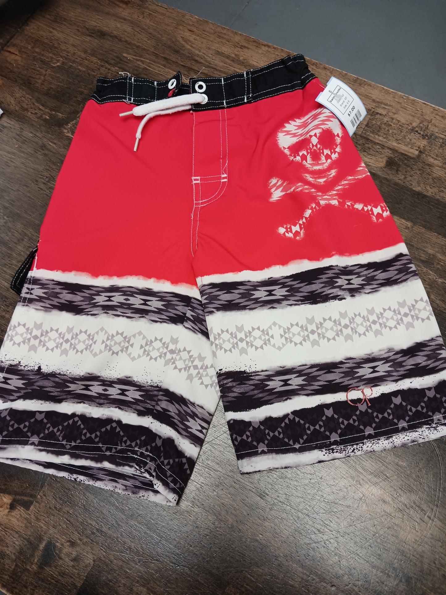 red OP Swim Trunks, 8 B