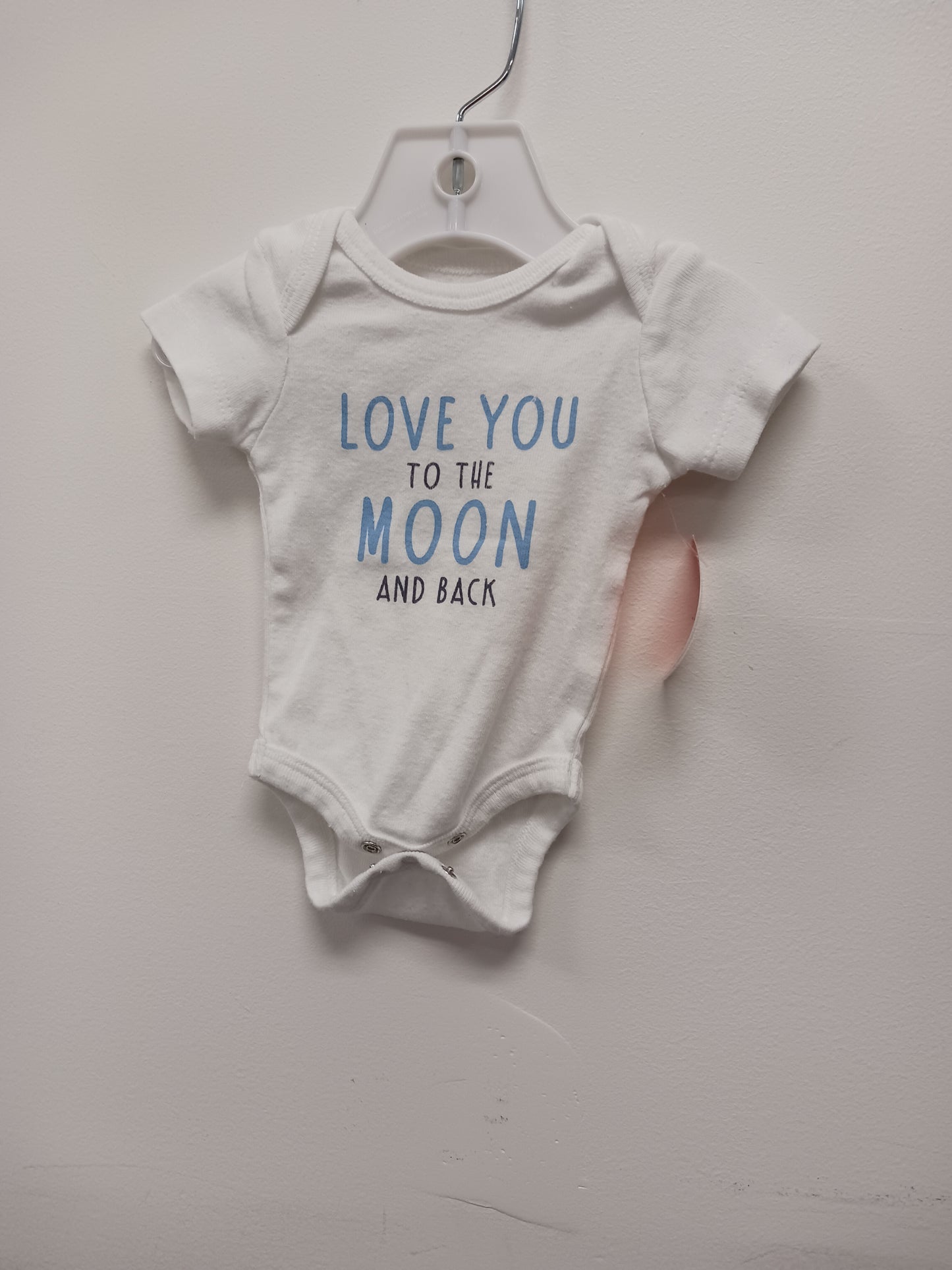 white Koala Baby Love you to the moon and back onesie, NB B