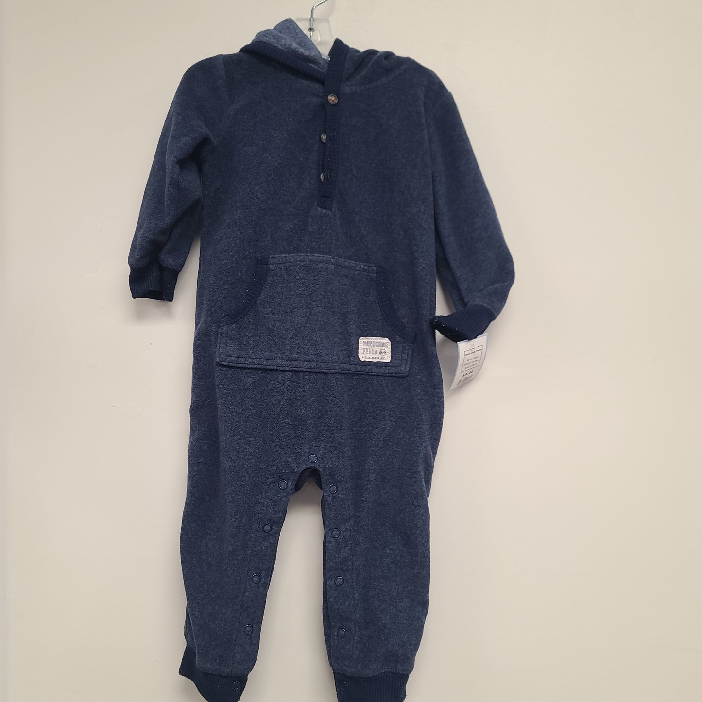 Navy Carters Pant One Piece, 18M B