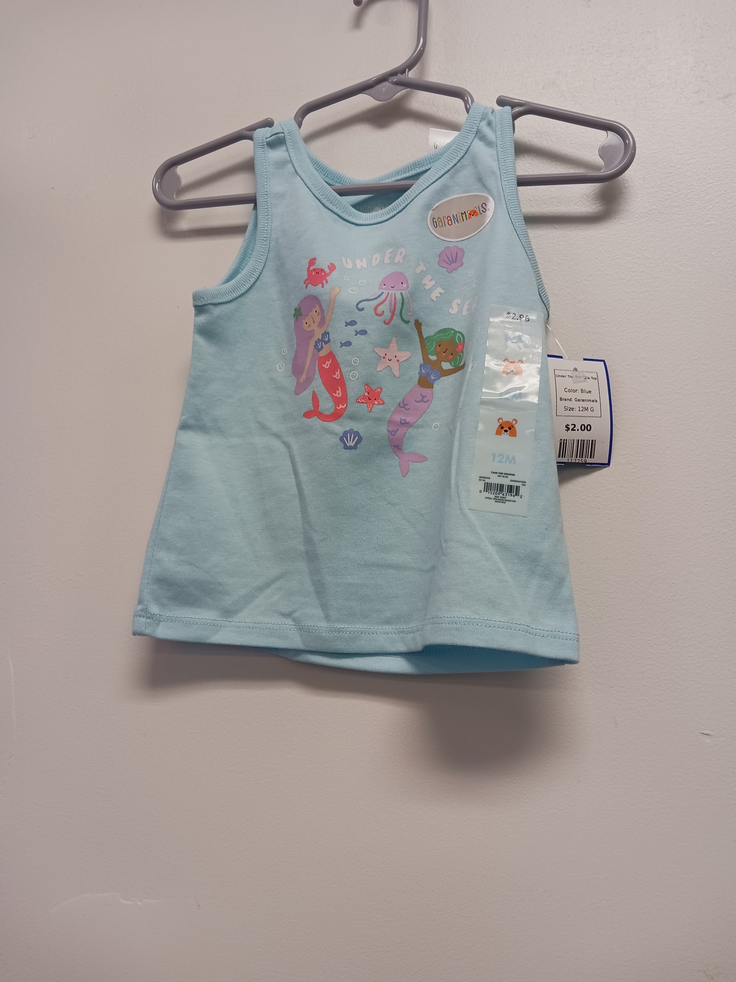 Blue Garanimals Under The Sea Tank Top, 12M G