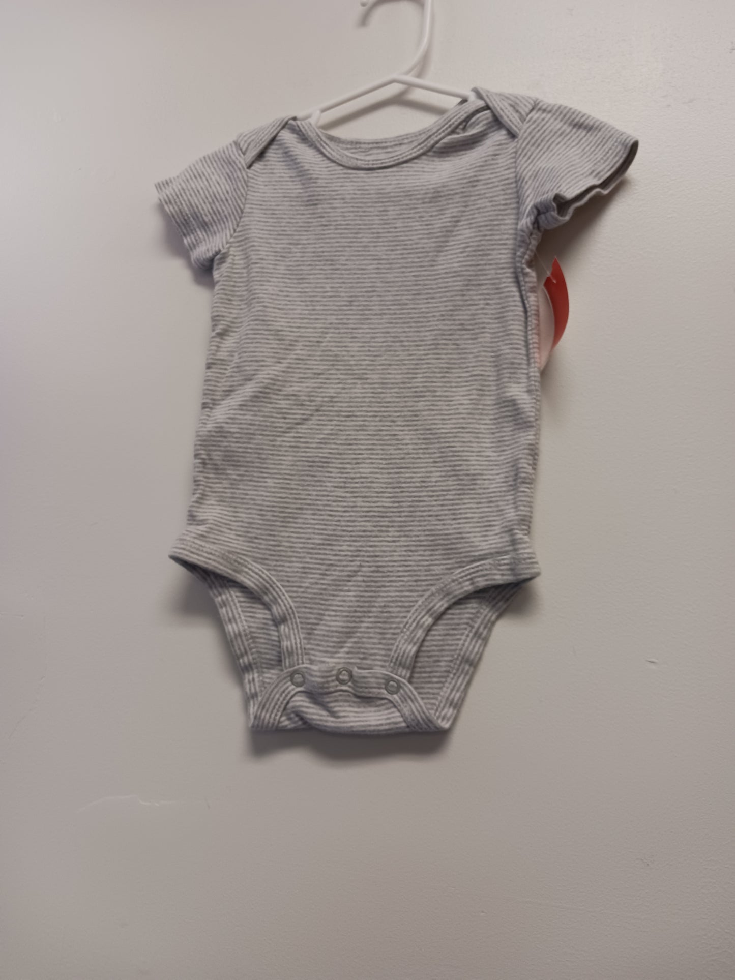 Grey/White Striped Carters Onesie, 18M B