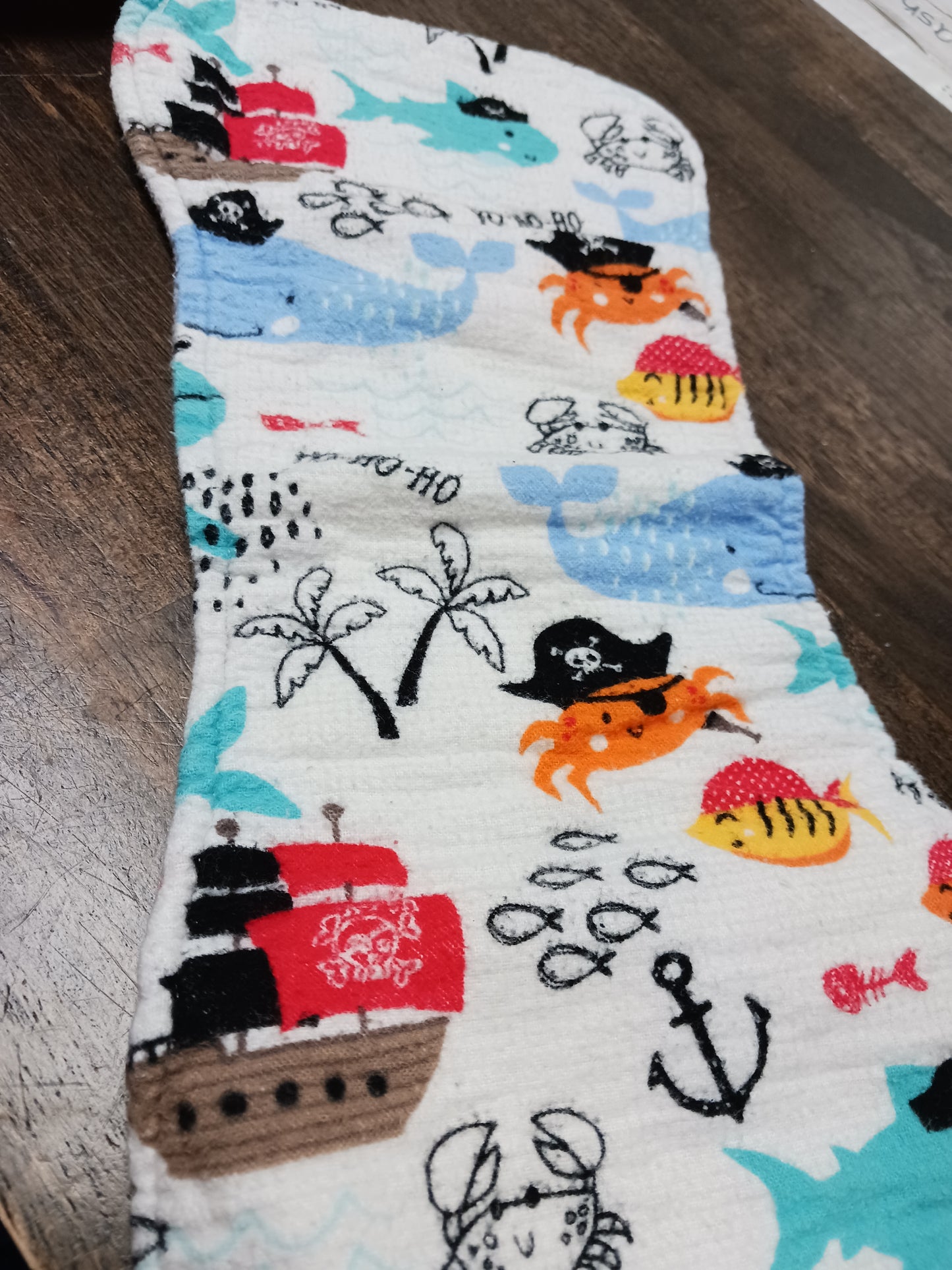 Pirates Burp Cloth