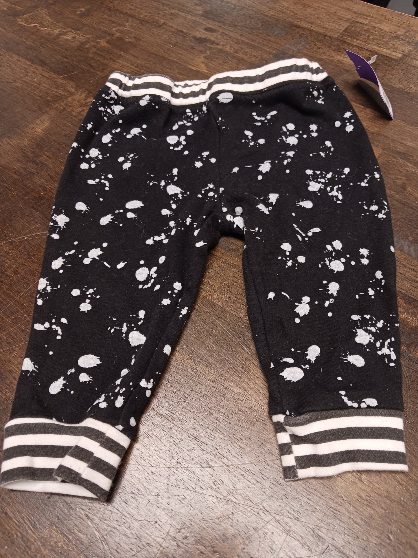 Black/White Baby Essentials Pants, 9M B