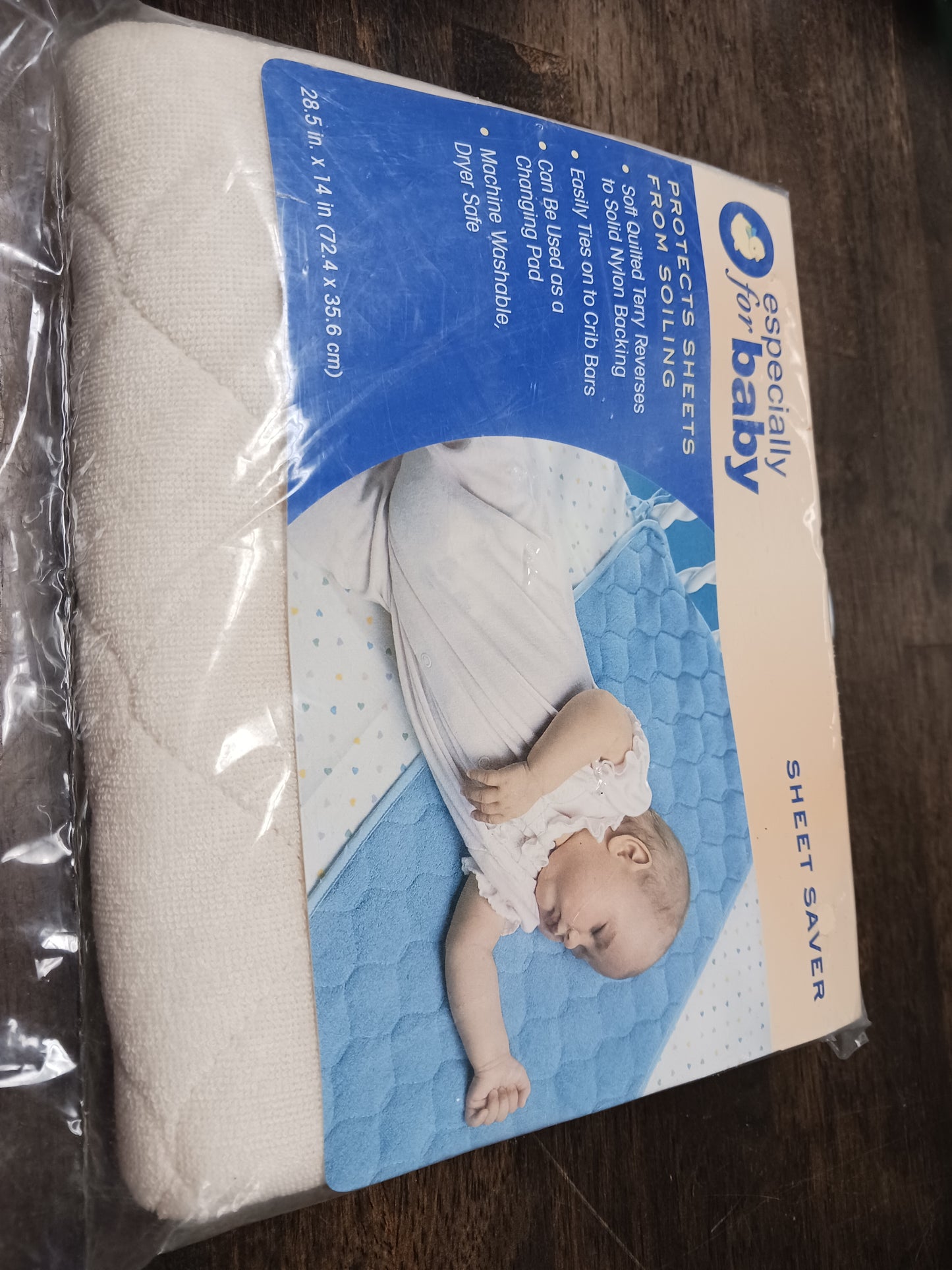 white Especially For Baby Sheet Saver