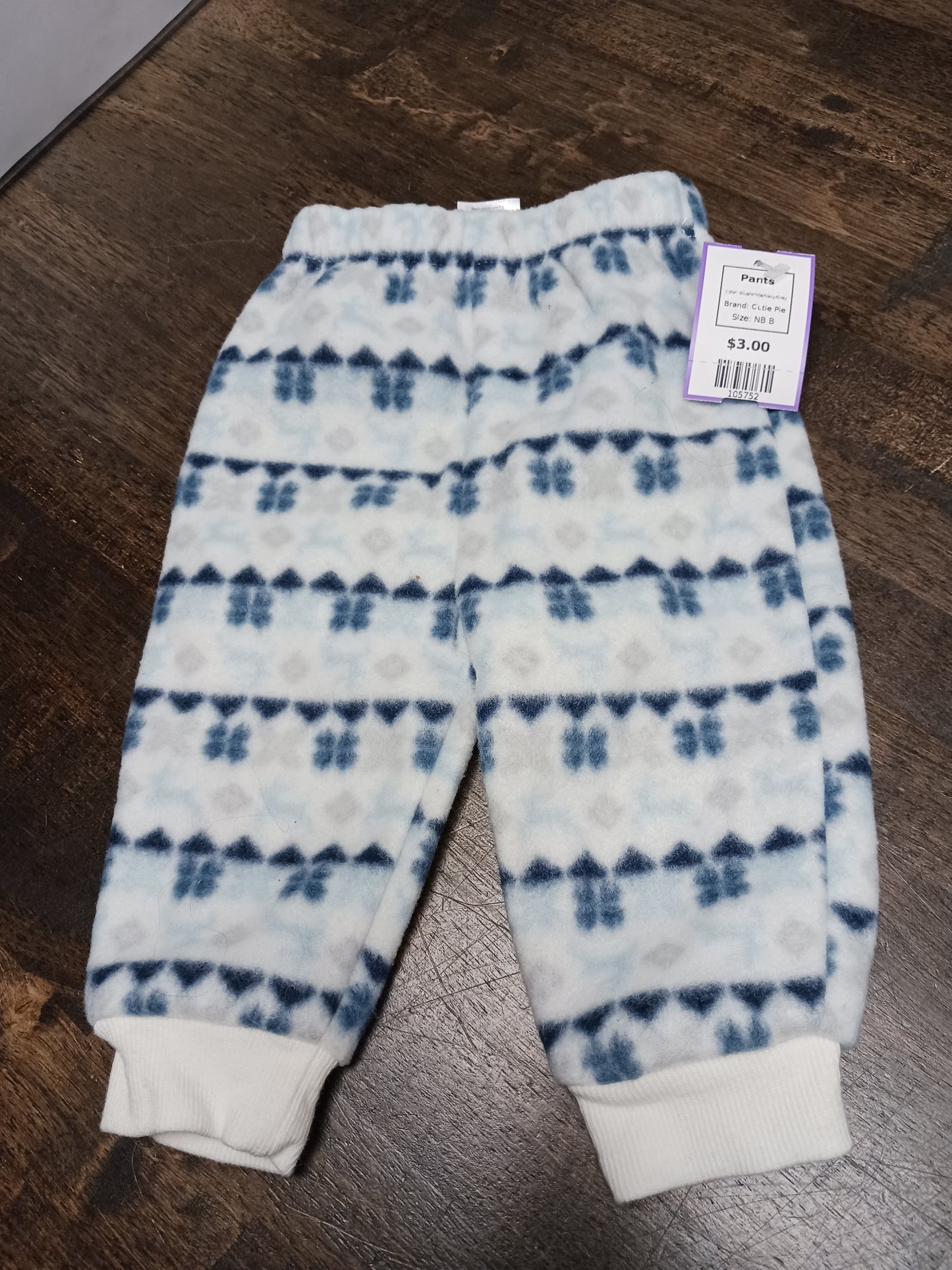 Blue/White/Navy/Grey Cutie Pie Pants, NB B
