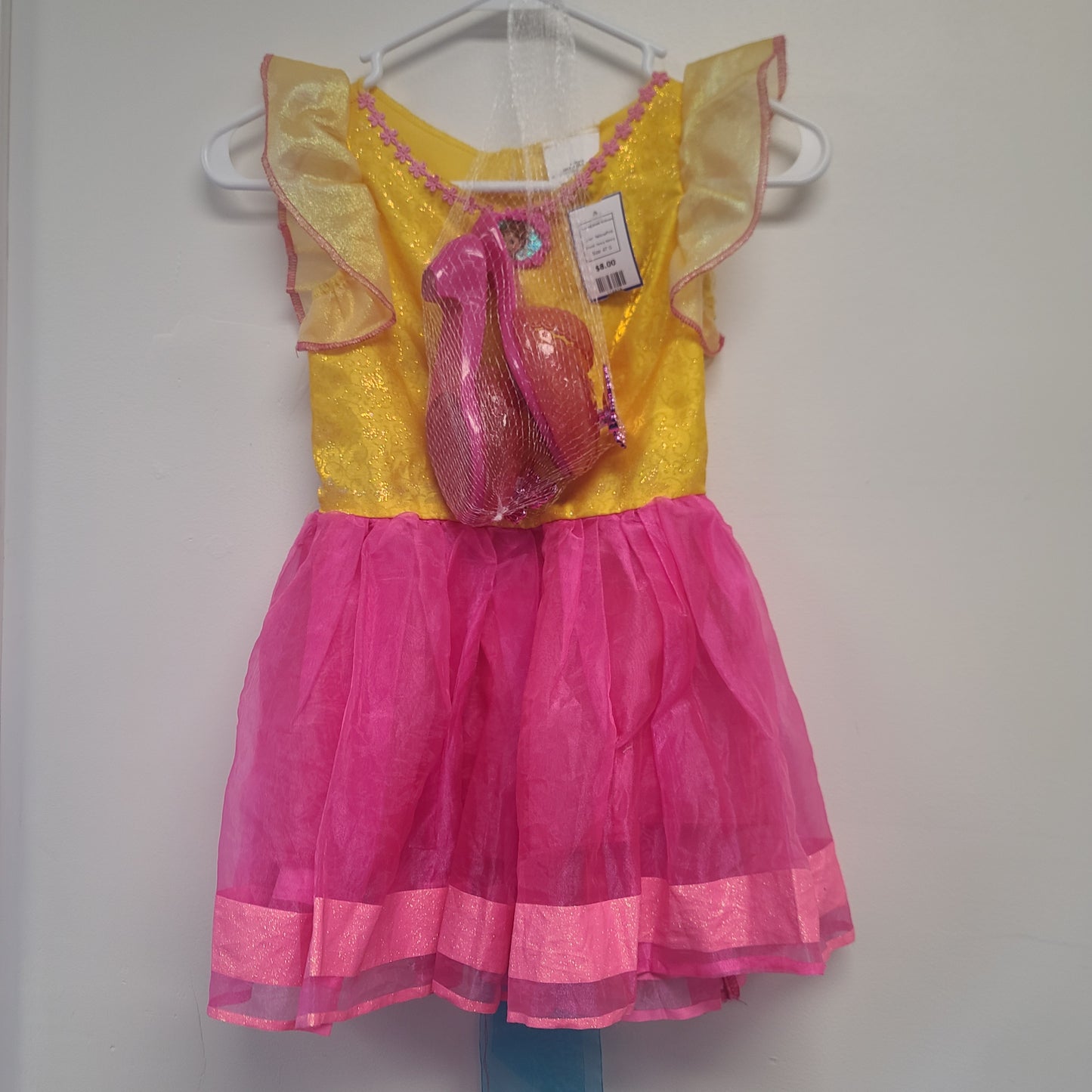 Yellow/Pink Fancy Nancy Costume Dress W/Shoes, 4T G