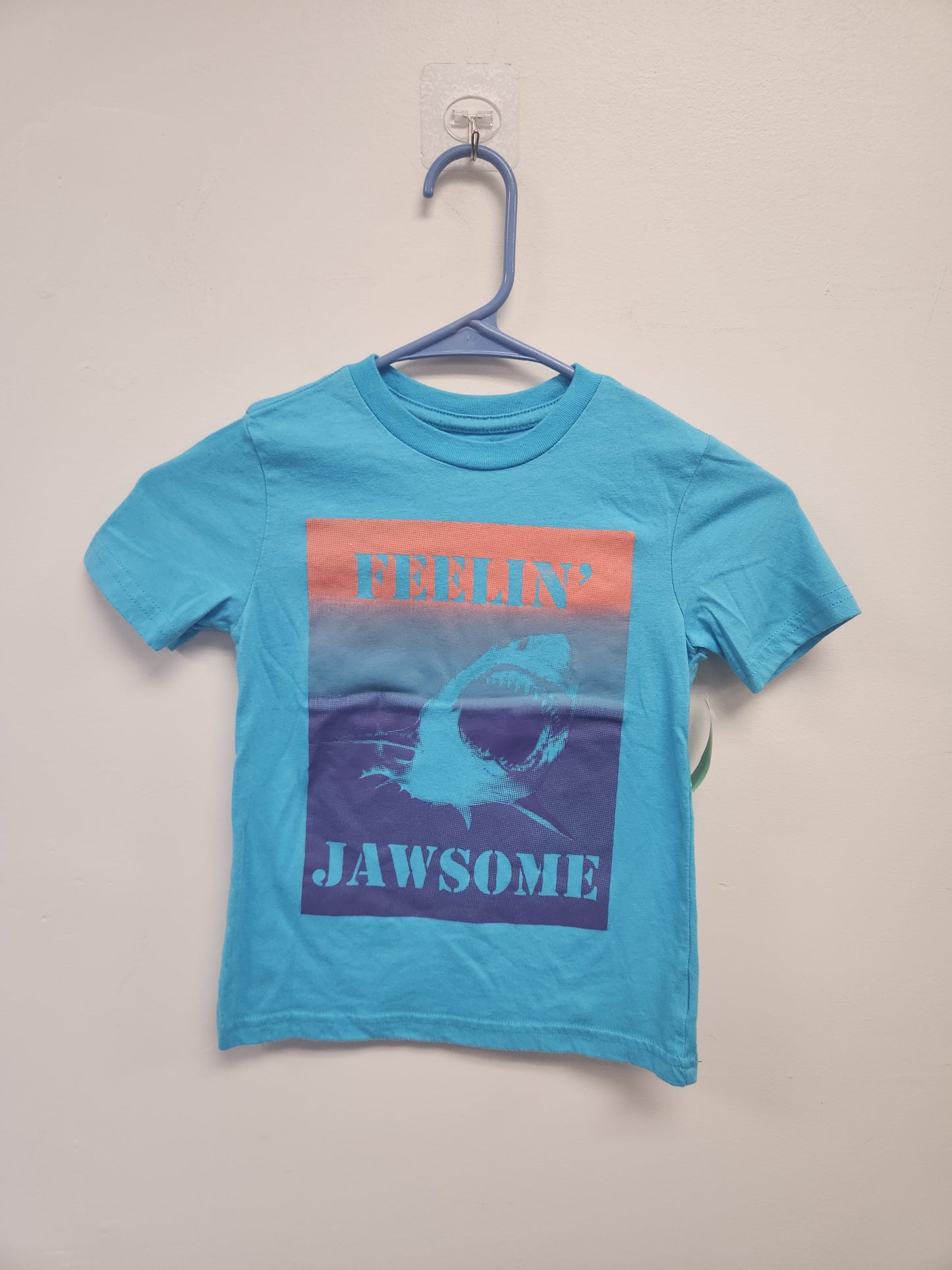 Blue Wonder Nation Shark Tshirt, 4/5 B