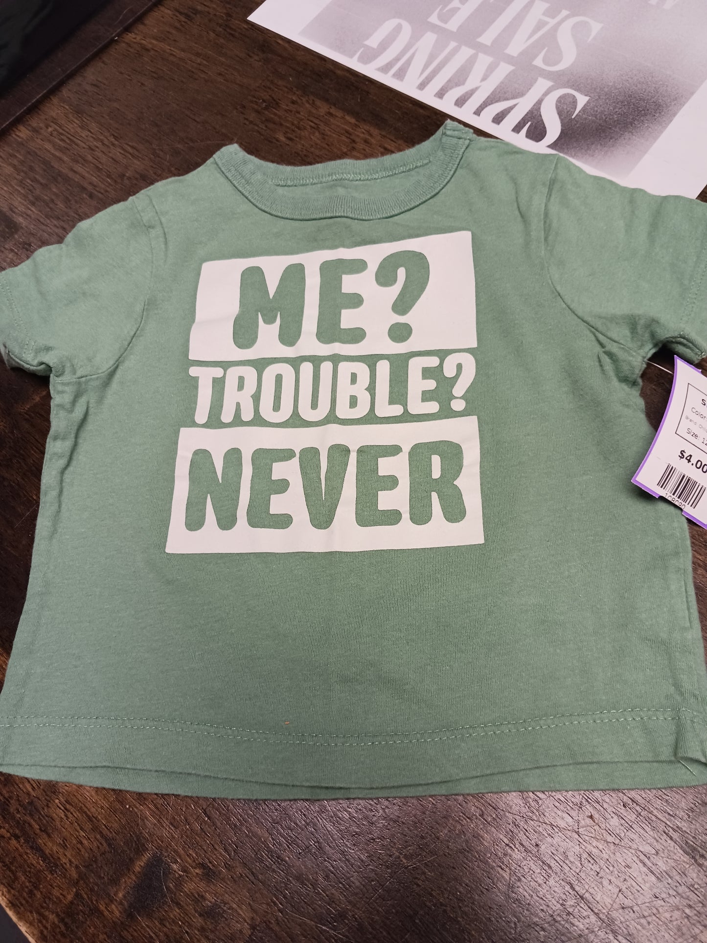 Green Childrens Place Shirt, 12M B