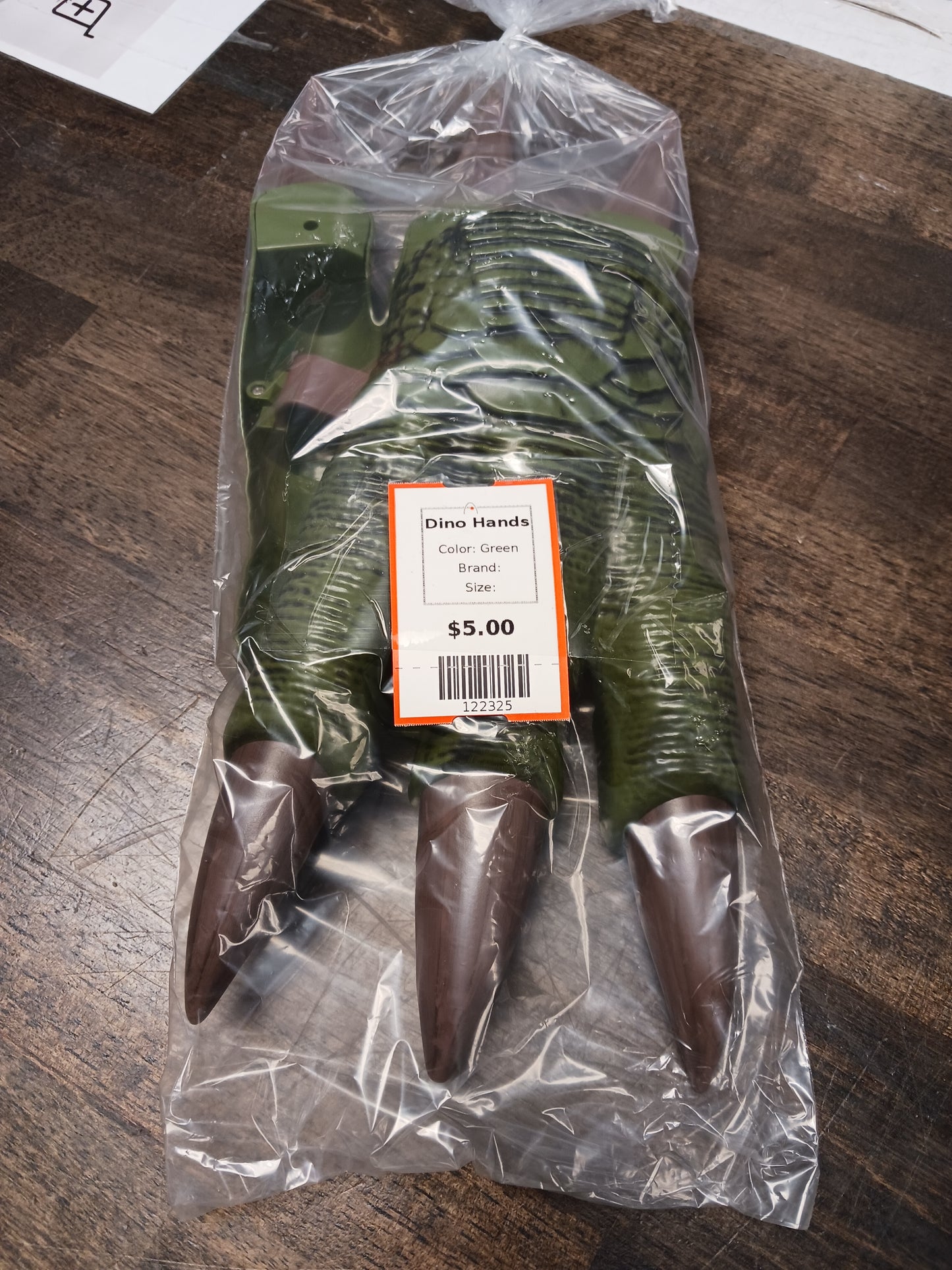Green Dino Hands