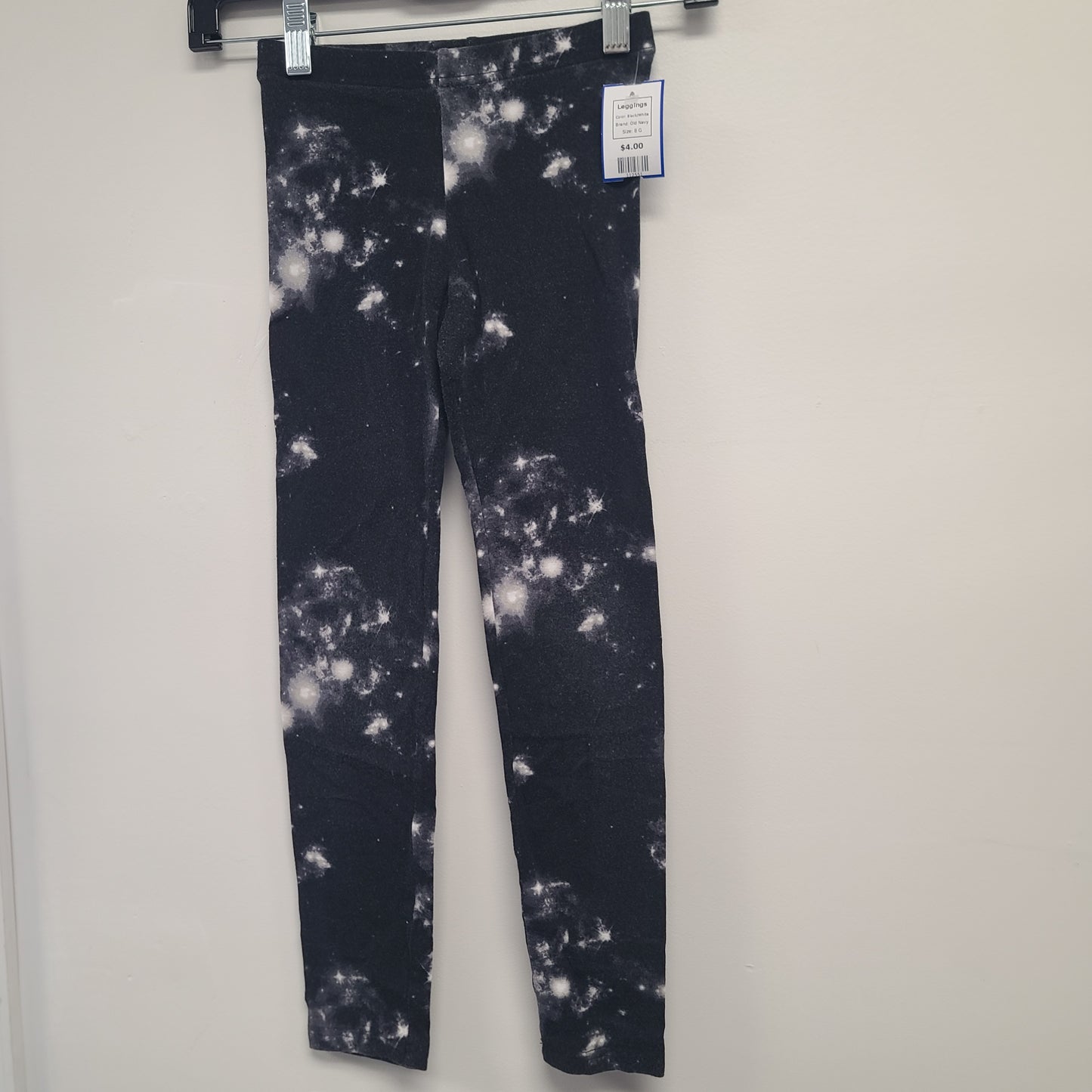 Black/White Old Navy Leggings, 8 G