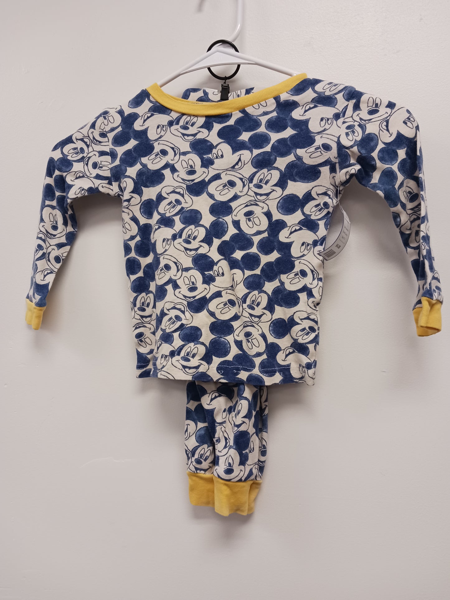 blue/yellow Disney 2 Piece Mickey Mouse PJS, 4T B
