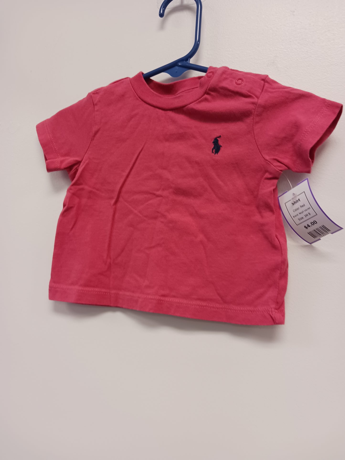 Red Ralph Lauren Shirt, 3M B