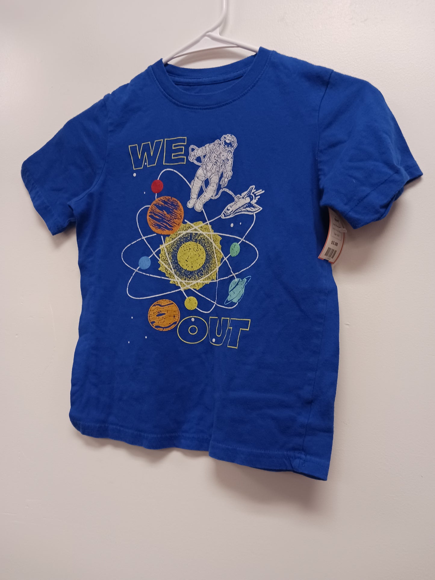 Blue Space Wonder Nation Shirt, 8 B