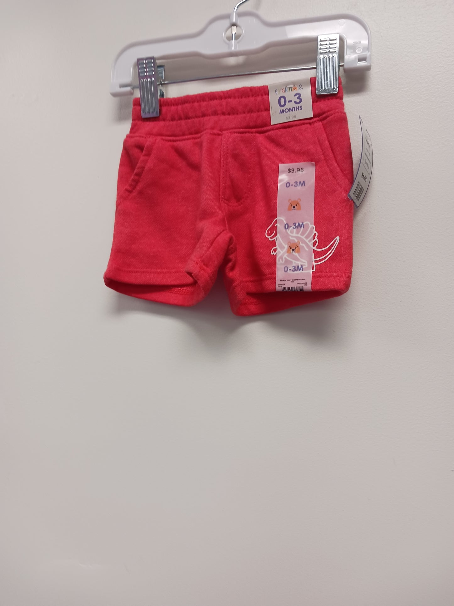 Red Garanimals Shorts, NB B