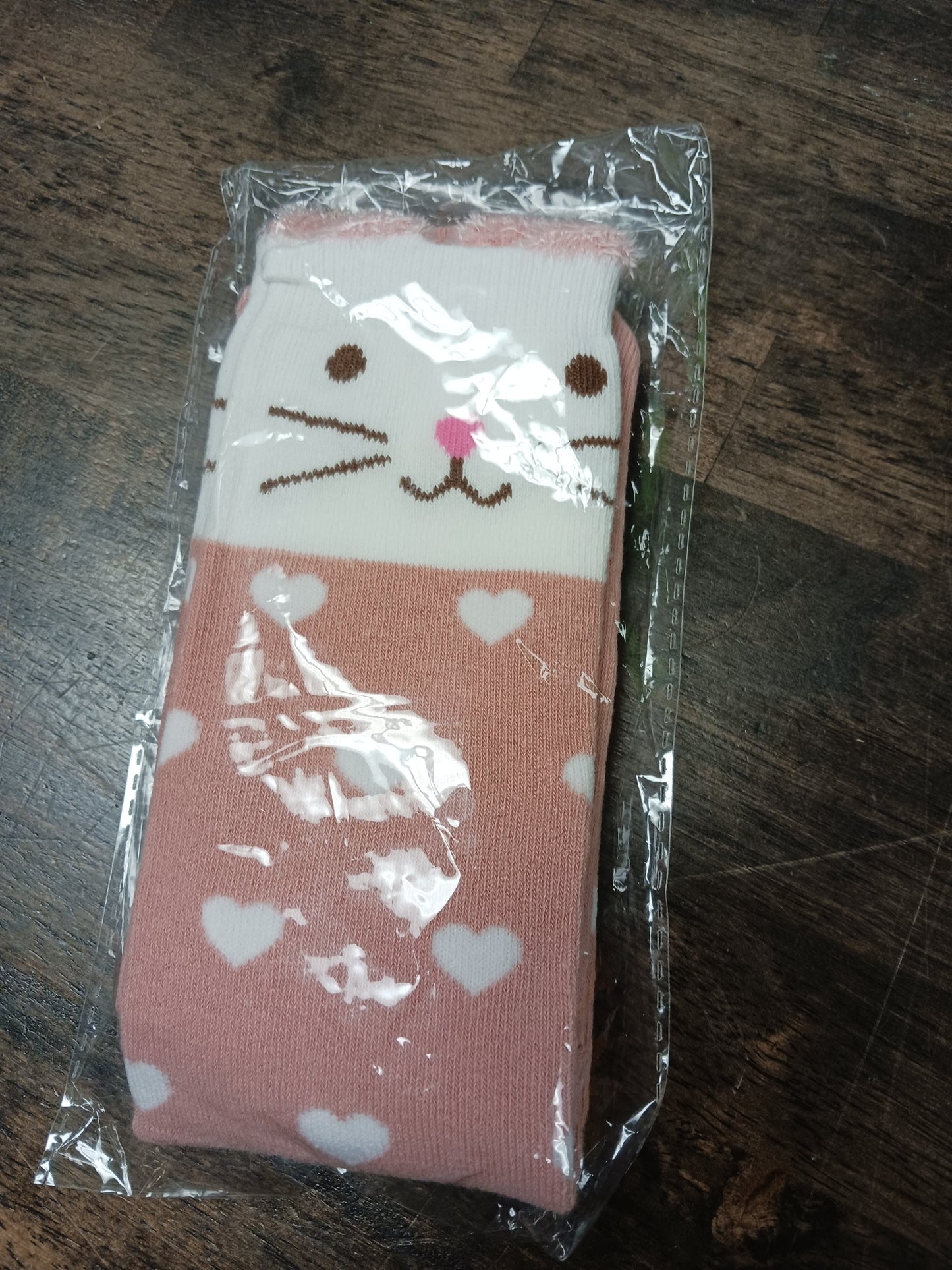 pink Cat Knee Highs, 9M G