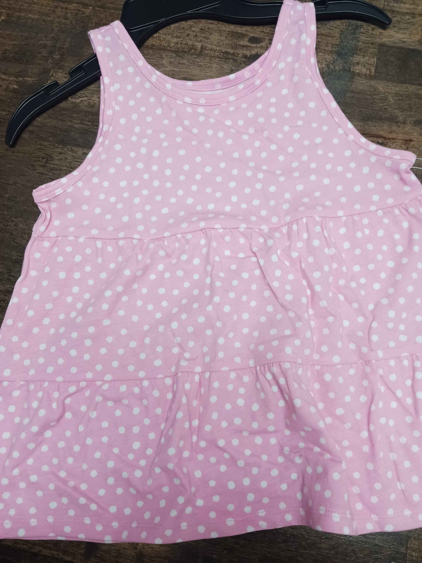 pink Wonder Nation Poka Dot Sleeveless Top, 7G