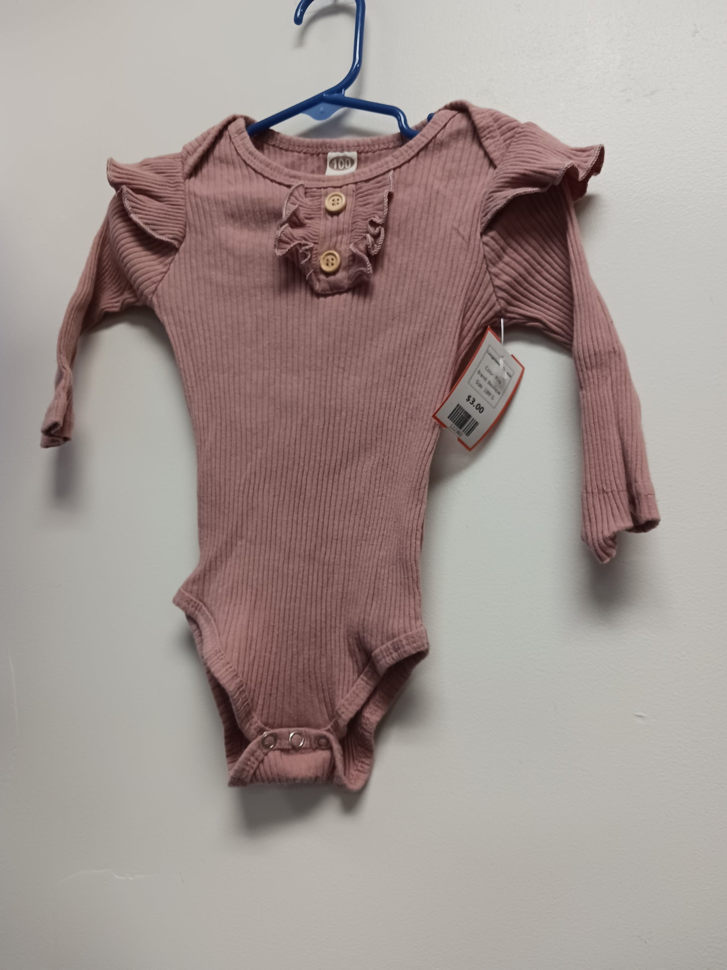 Pink Boutique Longsleeve Onesie, 18M G