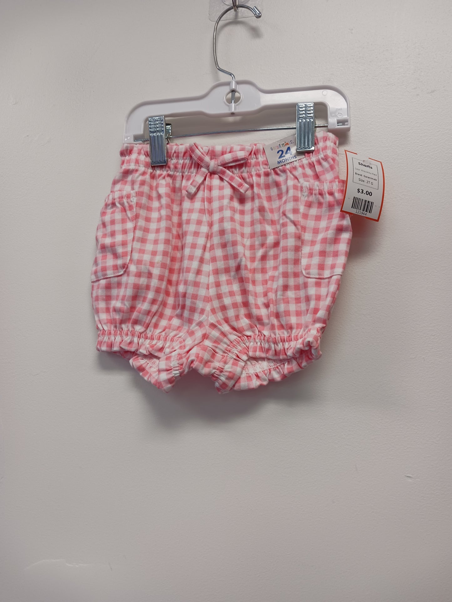 Pink/White Plaid Garanimals Shorts, 2T G