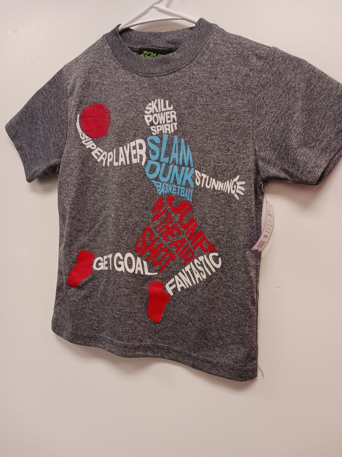 grey Zone Pro Basketball tshirt, 4T B