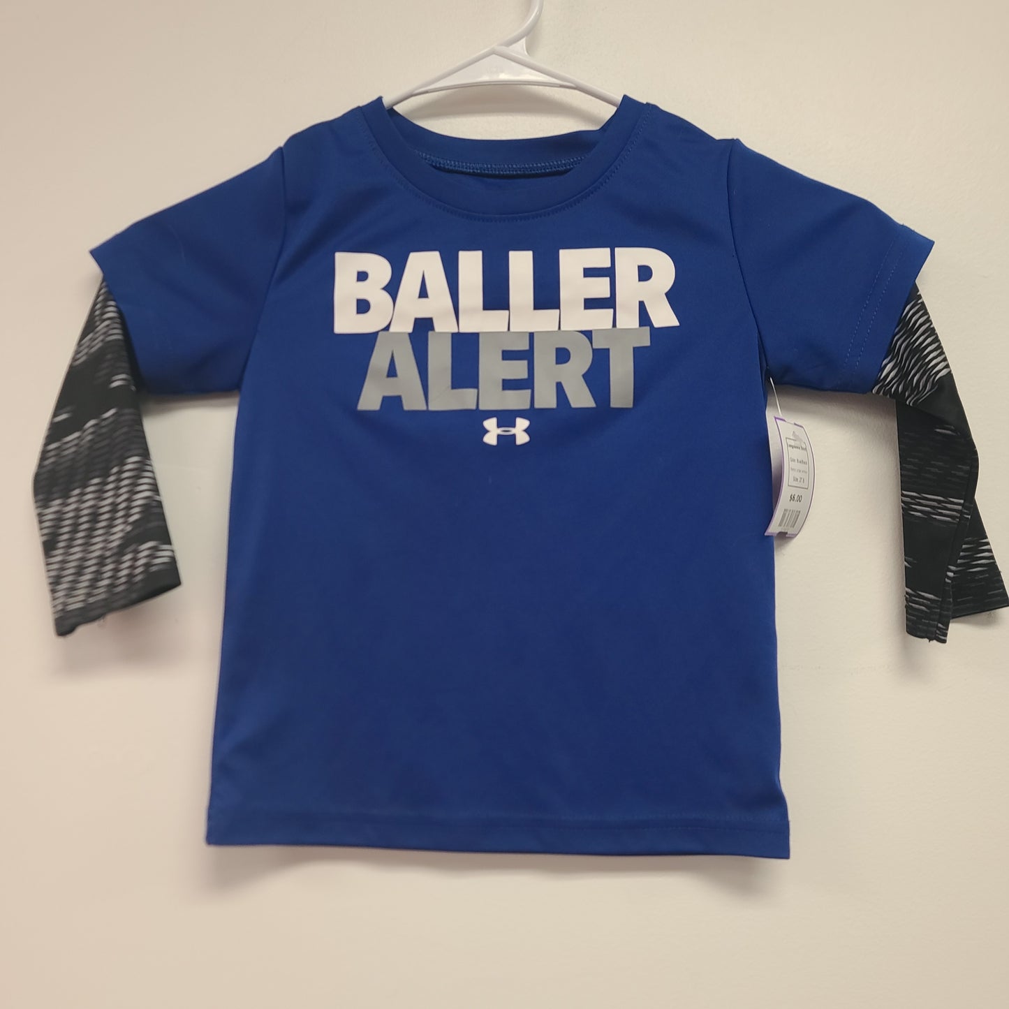 Blue/Black Under Armour Longsleeve Shirt, 2T B