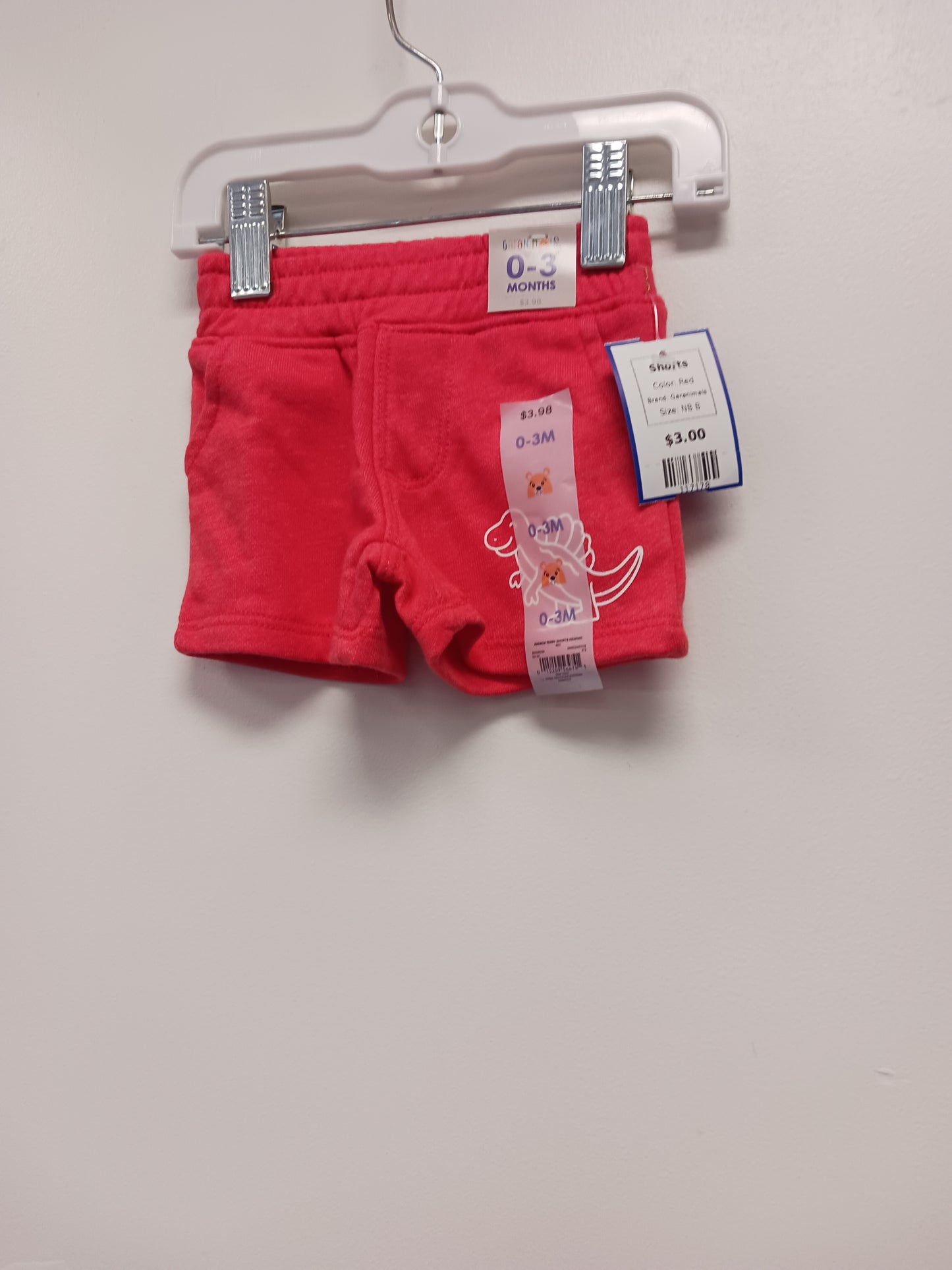 Red Garanimals Shorts, NB B