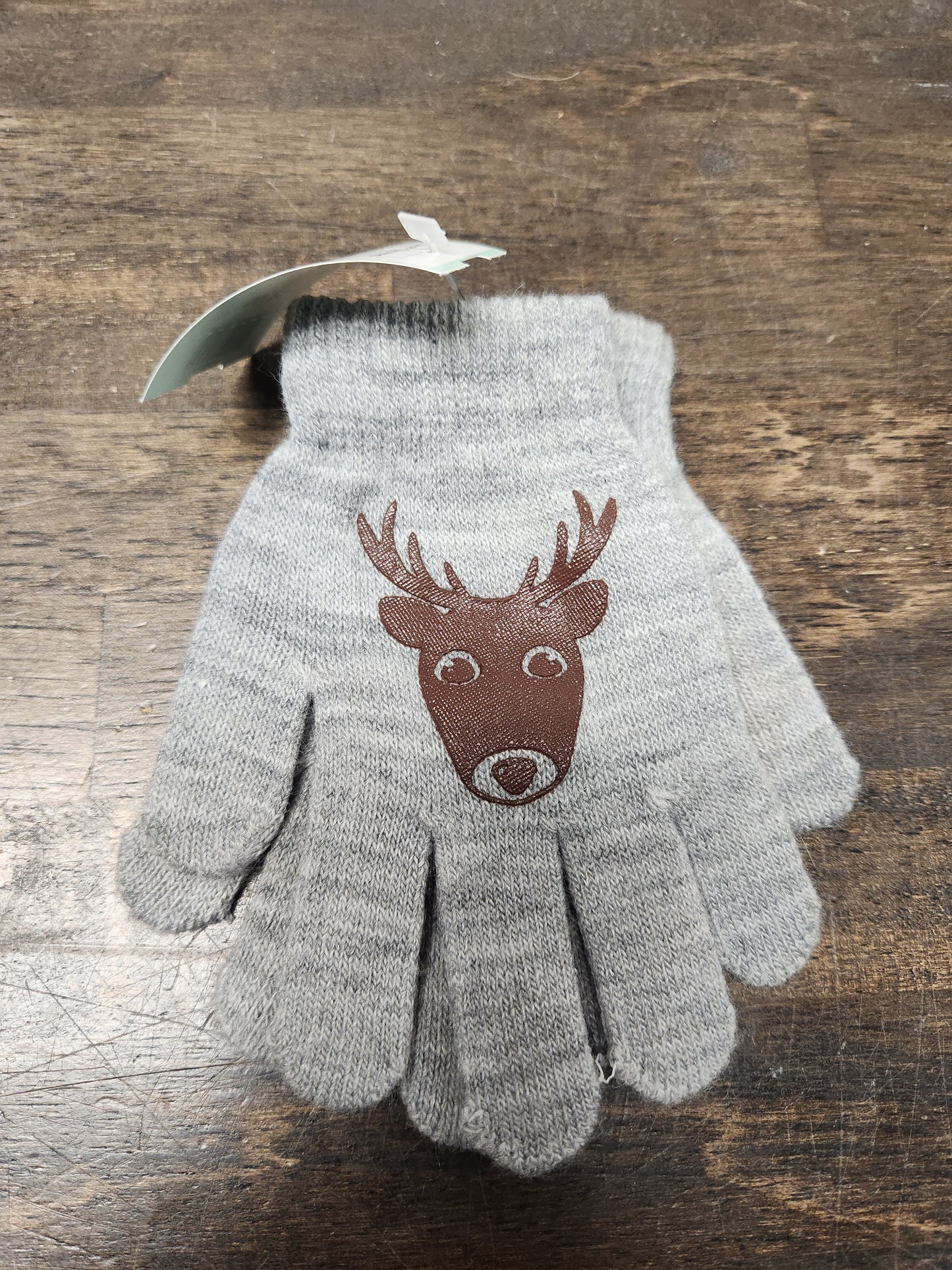 Grey Deer Gloves