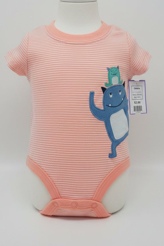 Orange Monster Carters Onesie, 3M B