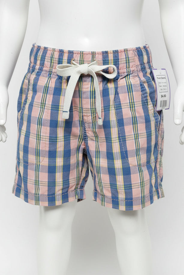 pink plaid Carters Plaid Shorts, 18M G