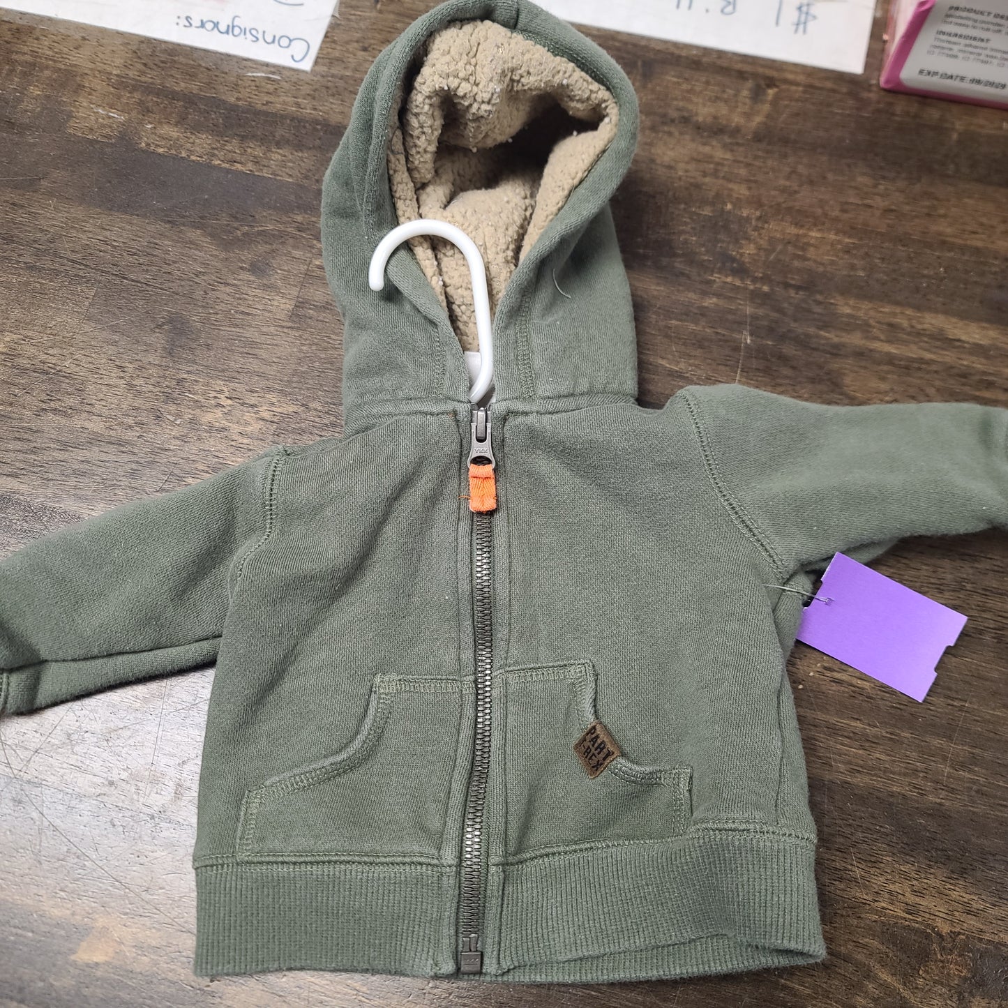 green Carters Hooded Jacket, 3M B