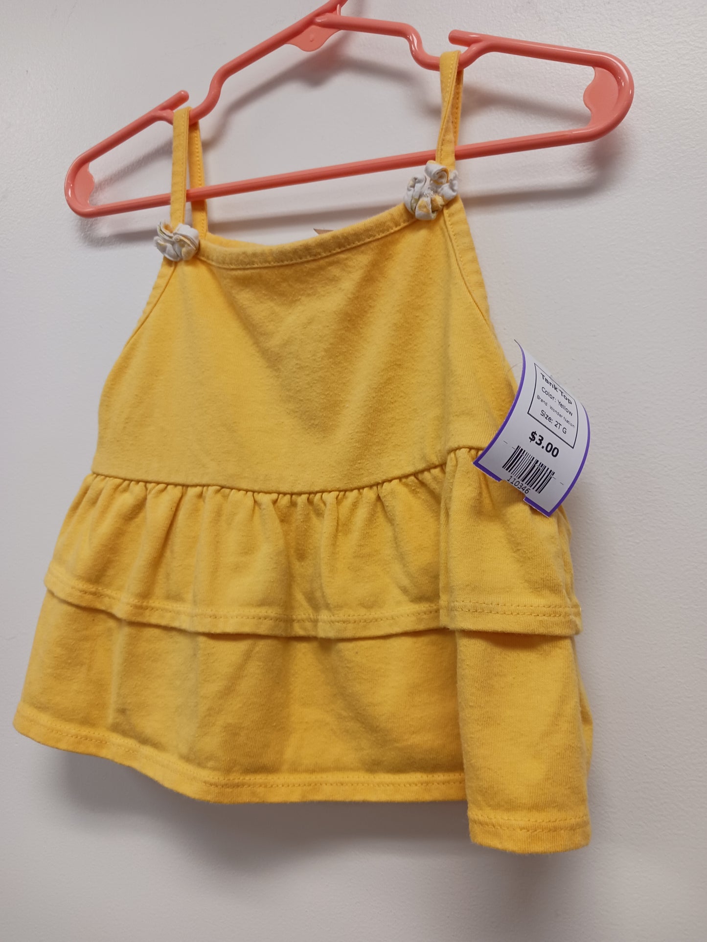 Yellow Wonder Nation Tank Top, 2T G
