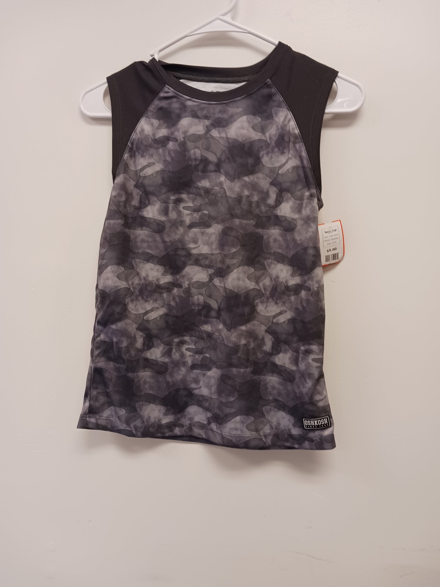 Grey Camo OshKosh Tank Top, 10 B