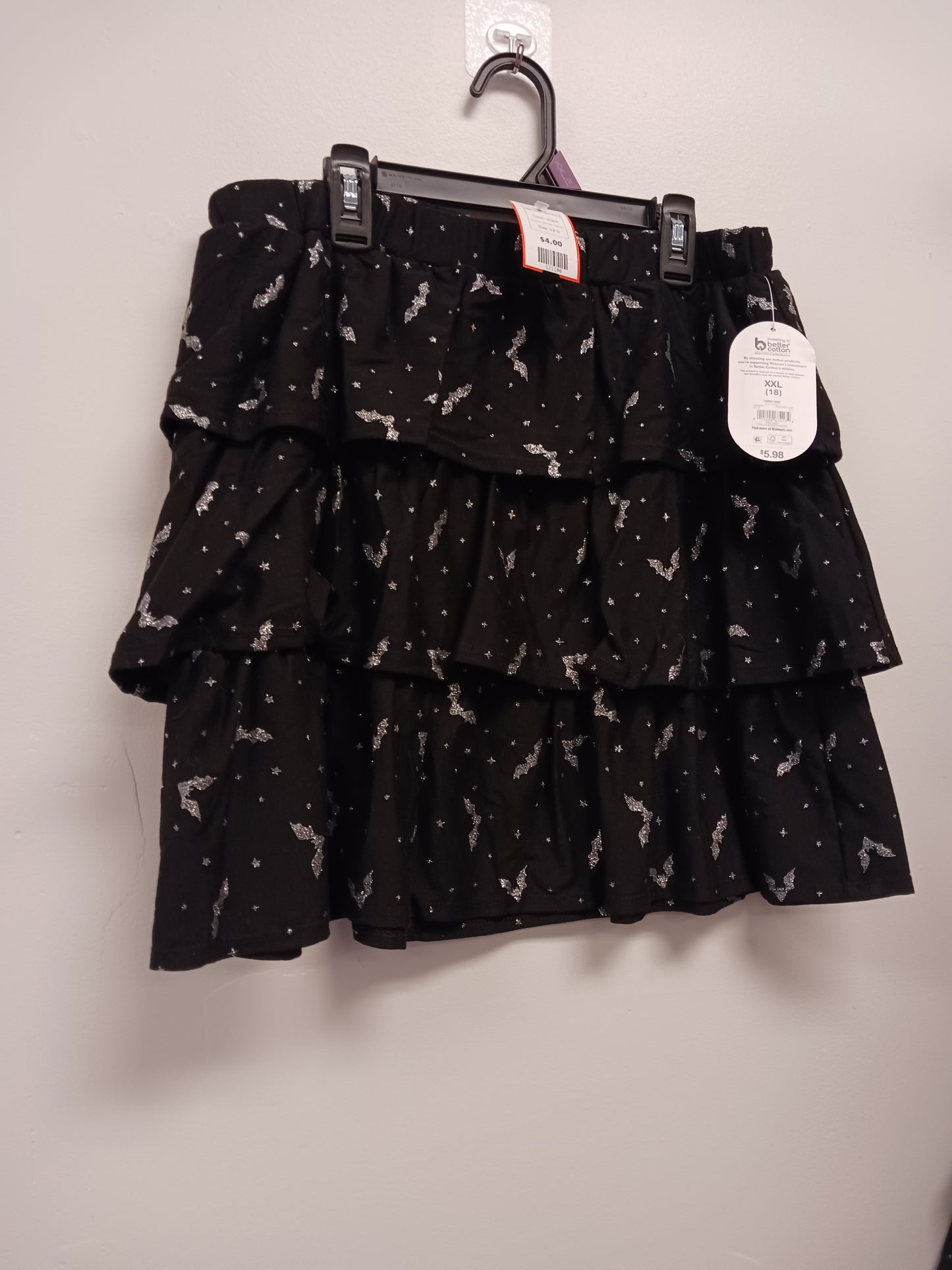 Black Wonder Nation Halloween Bat Skirt, 18 G