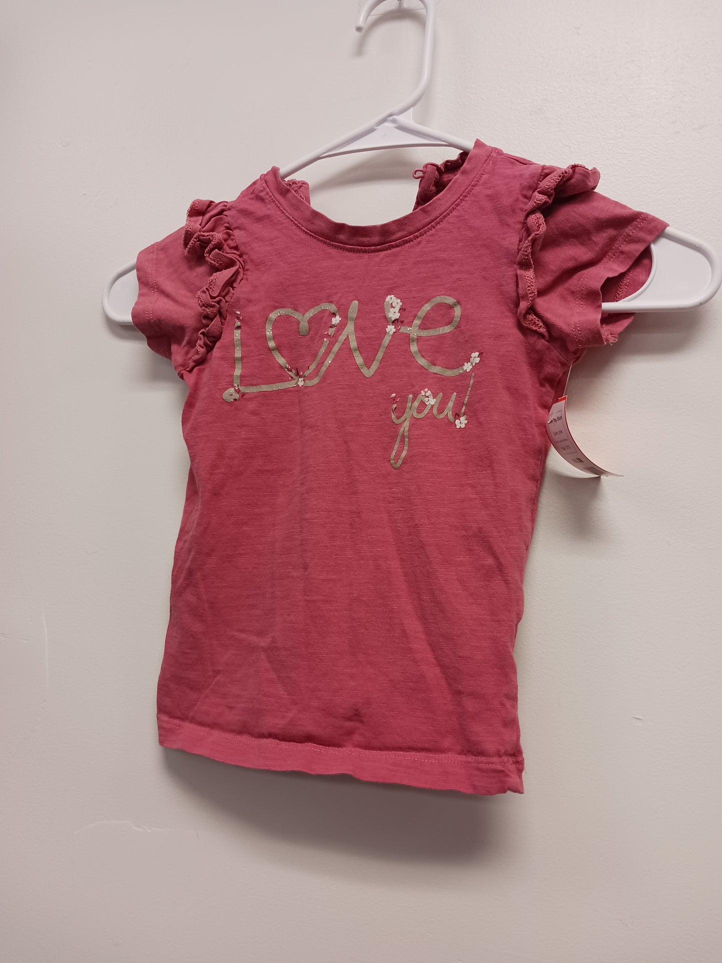 pink Jessica Simpson Love You Shirt, 3T G
