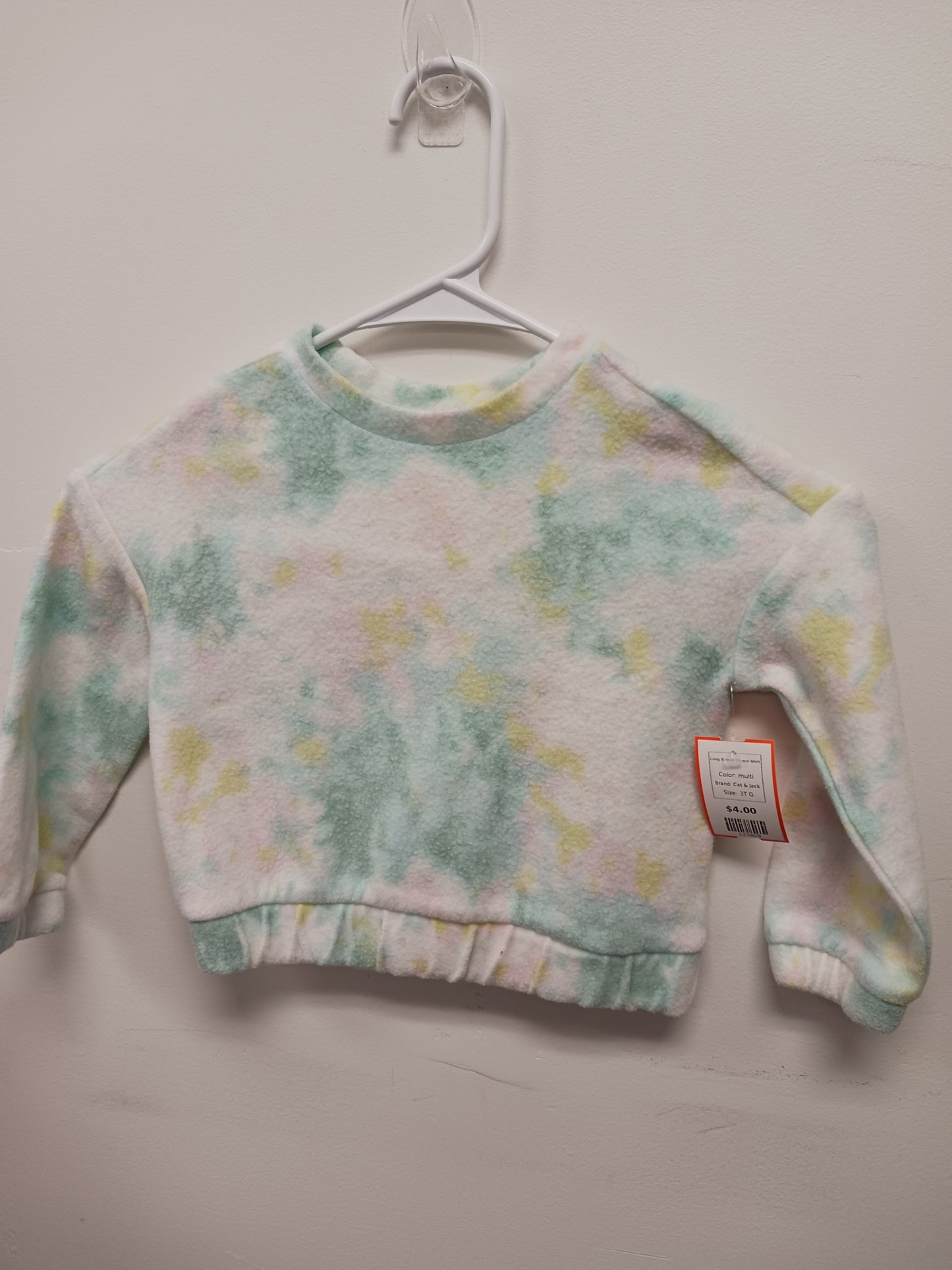 multi Cat & Jack Long Sleeve Fleece Shirt, 3T G