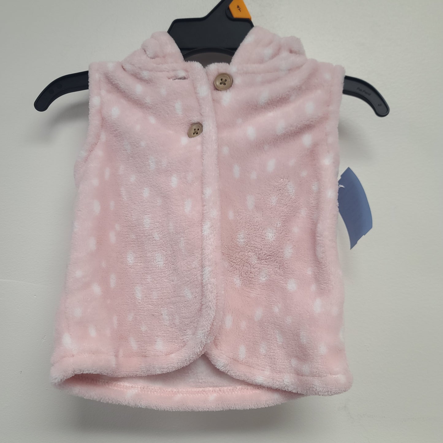 pink Carters Hooded Bear Vest, 12M G