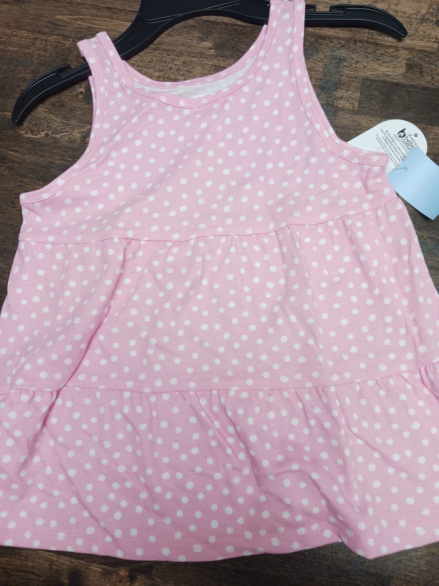 Pink Wonder Nation Poka Dot Sleeveless Top, 7g