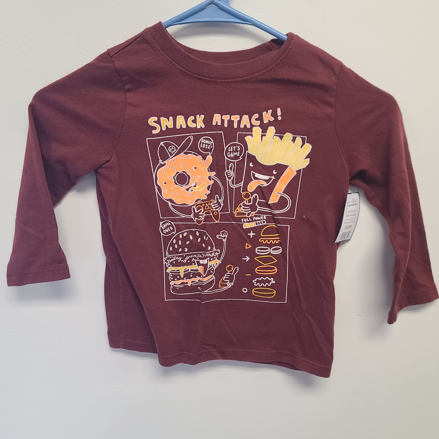 Burgandy Garanimals Longsleeve Shirt, 3T B