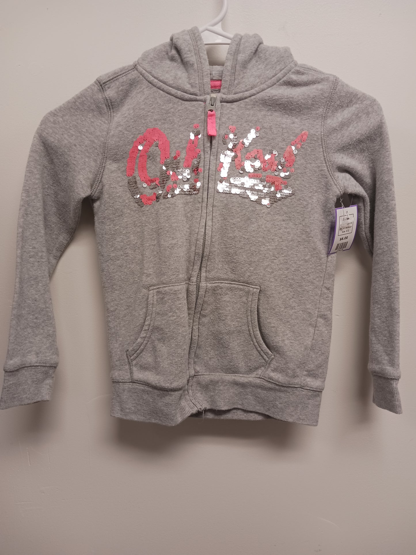 Grey/Pink OshKosh Jacket, 6 G