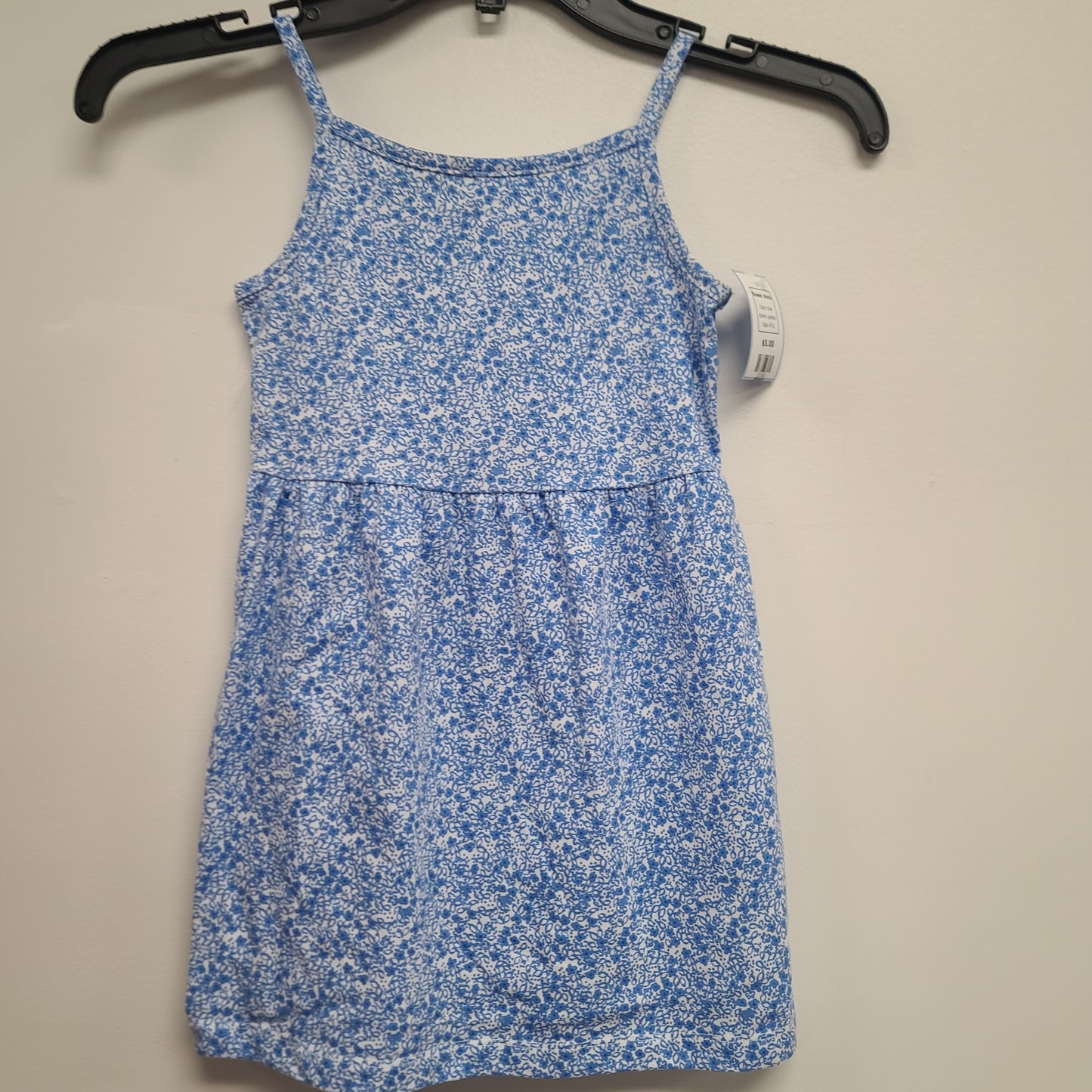 blue carters flower dress, 4T G
