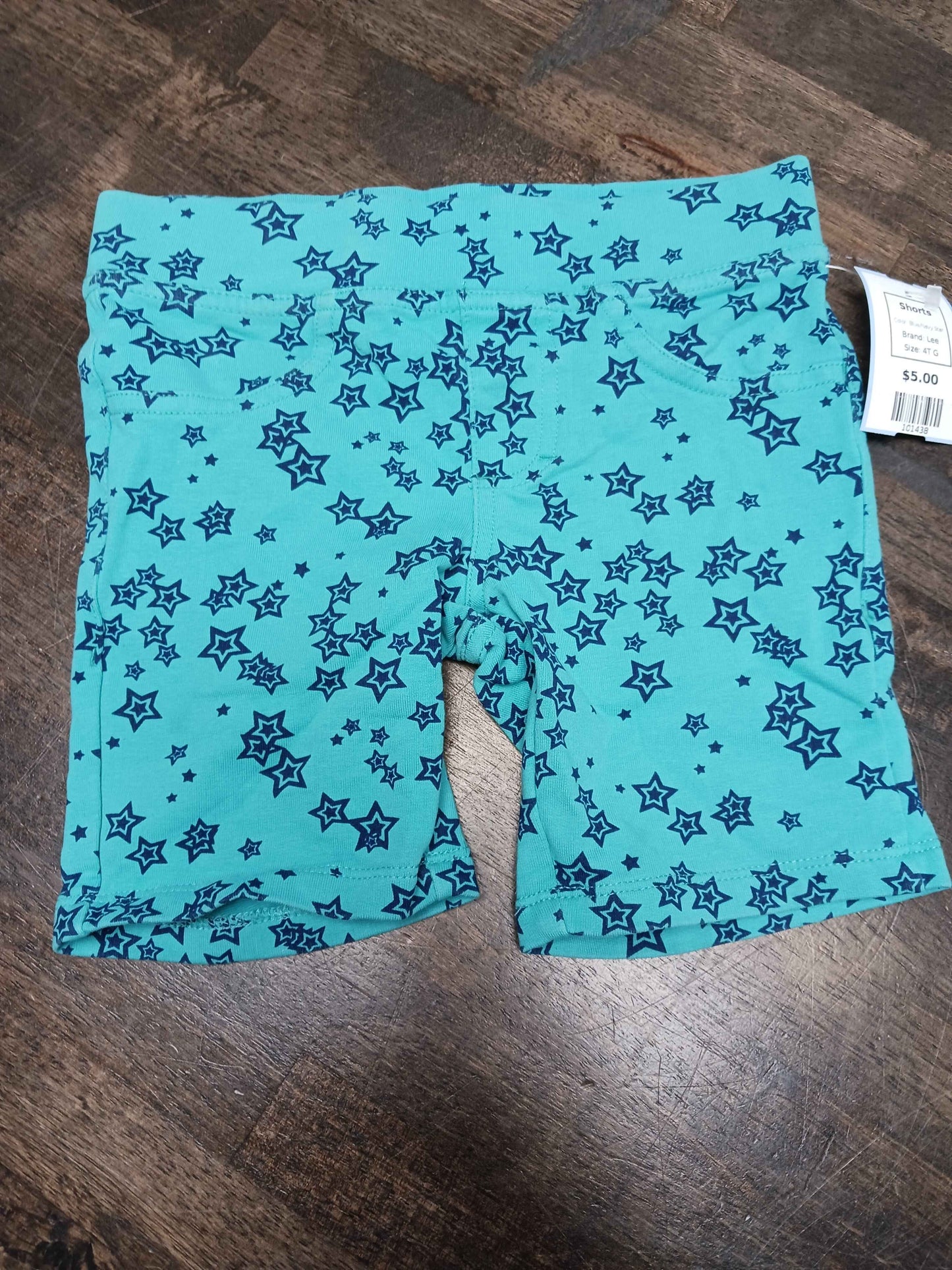 Blue/Navy Star Lee Shorts, 4T G