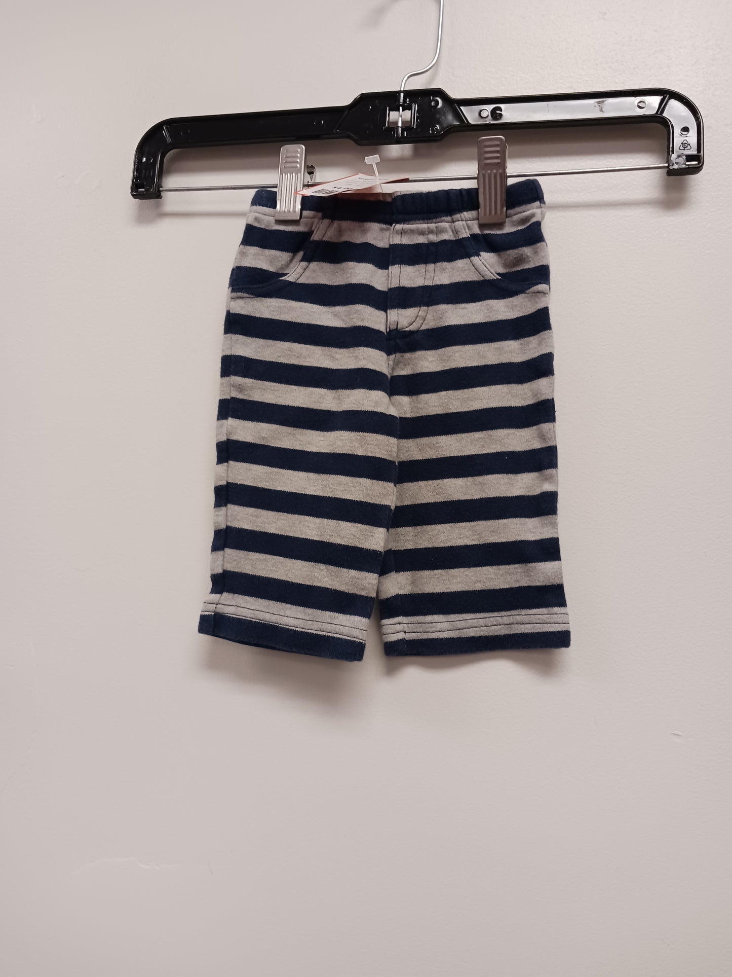 Blue/Grey Carters Striped Pants, 3M B