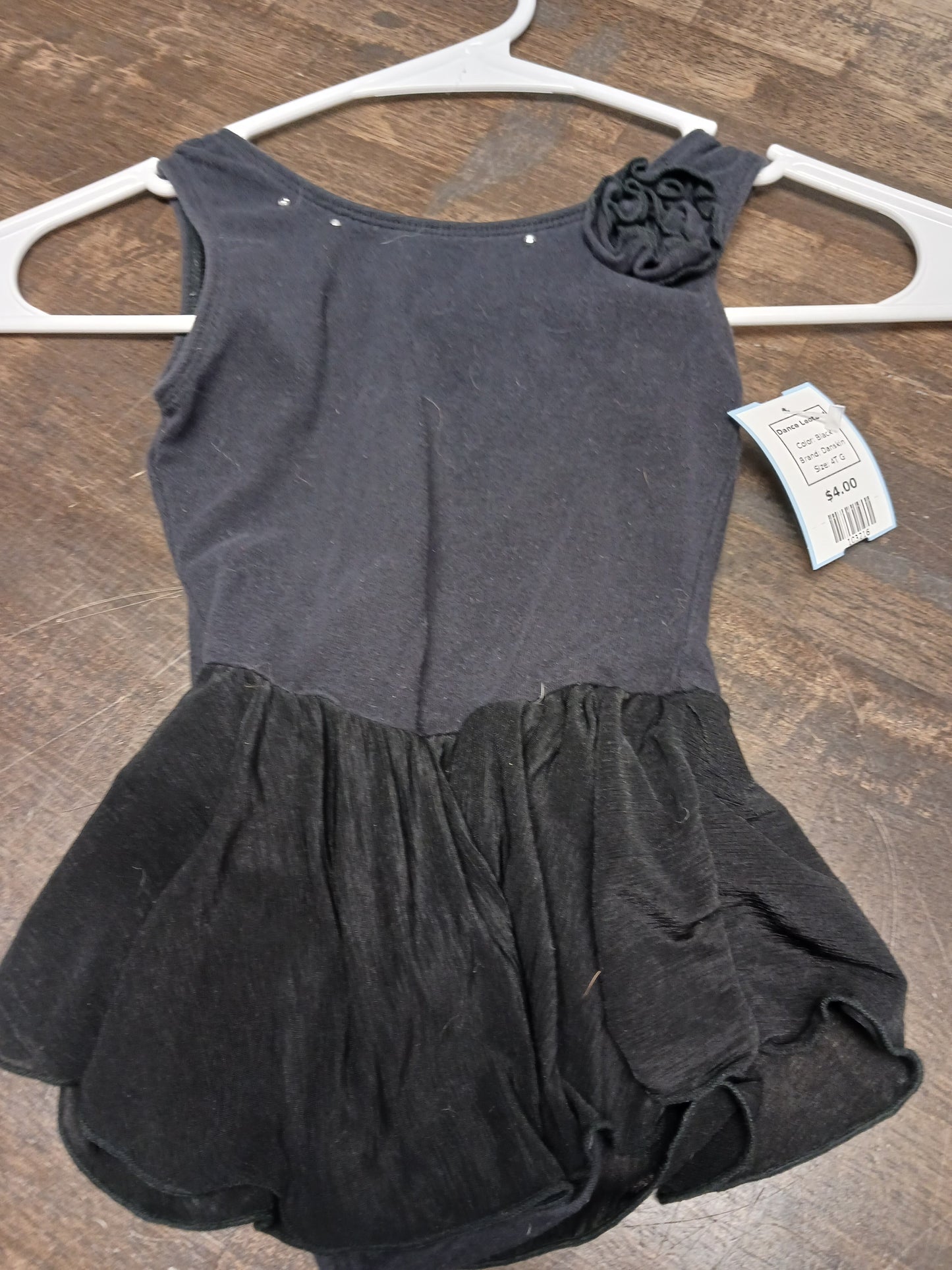 Black Danskin Dance Leotard, 4T G