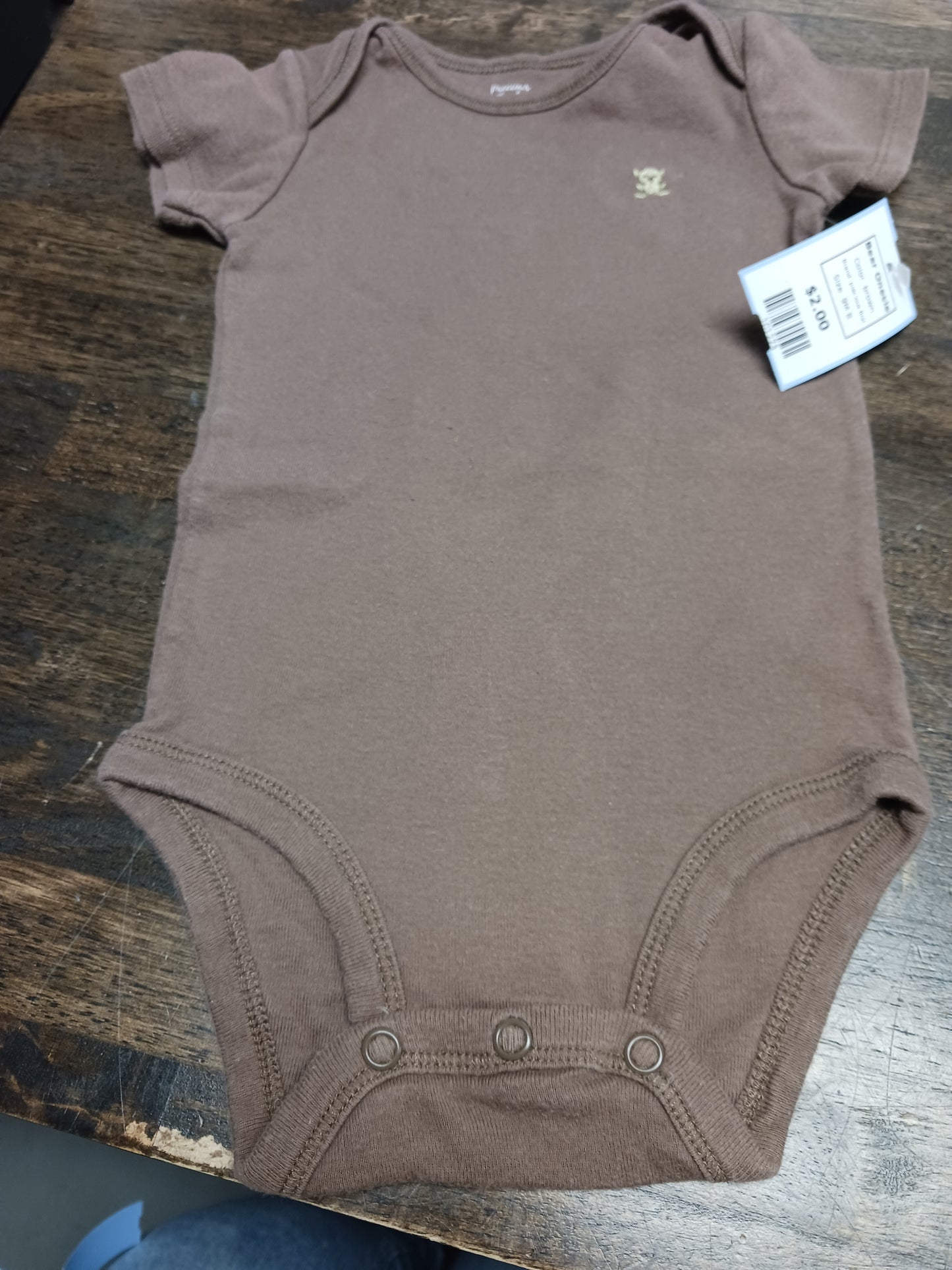 brown precious first Bear Onesie, 9M B