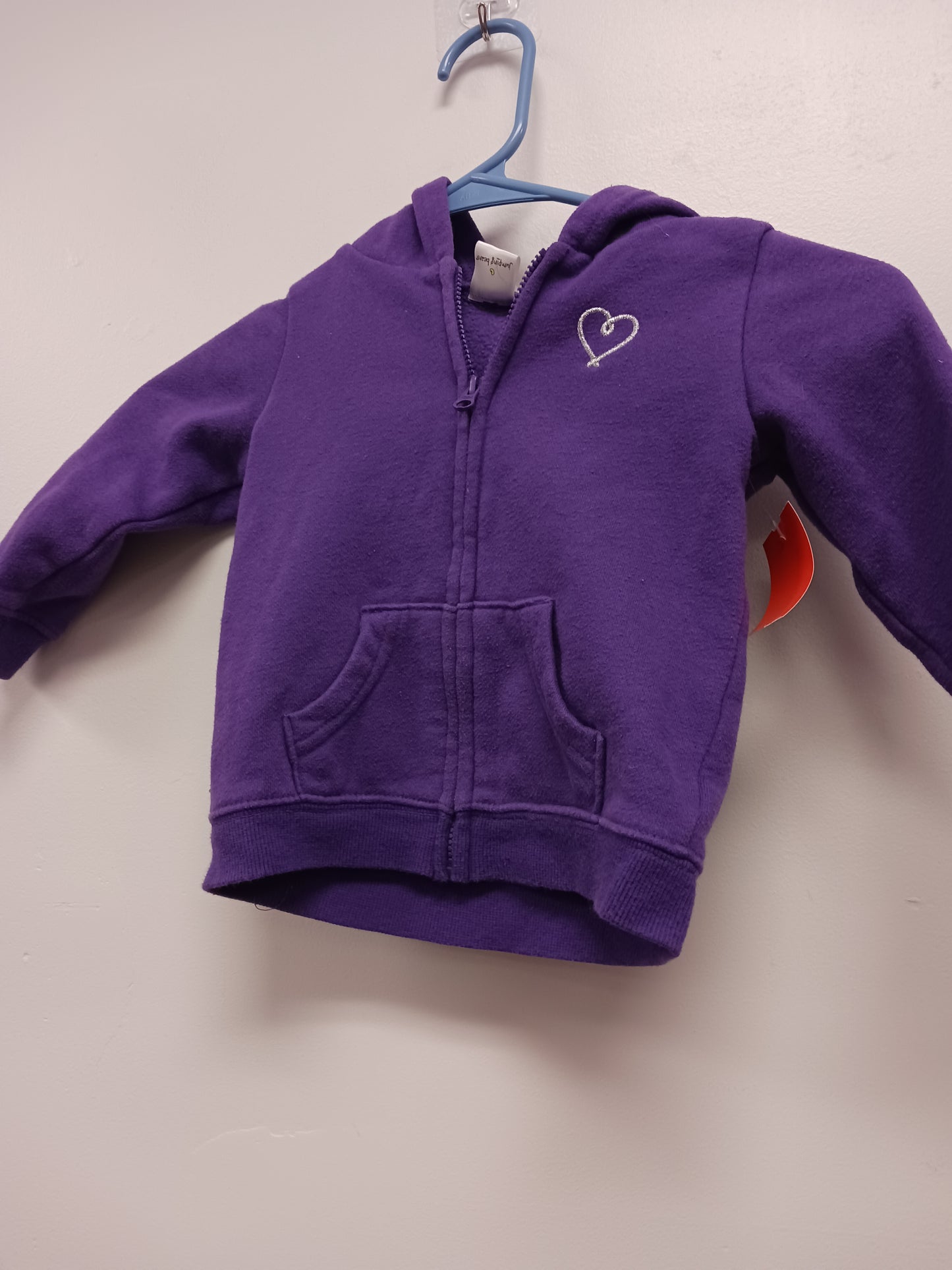 purple Jumping Bean Zippered Hooded Jacket, 18M G