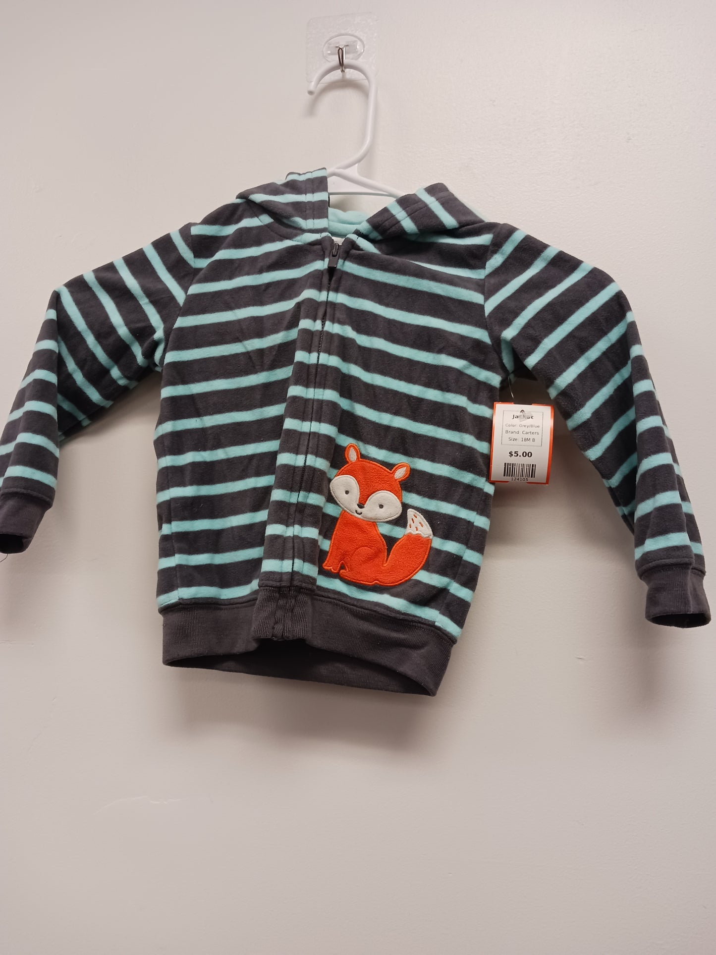 Grey/Blue Carters Jacket, 18M B