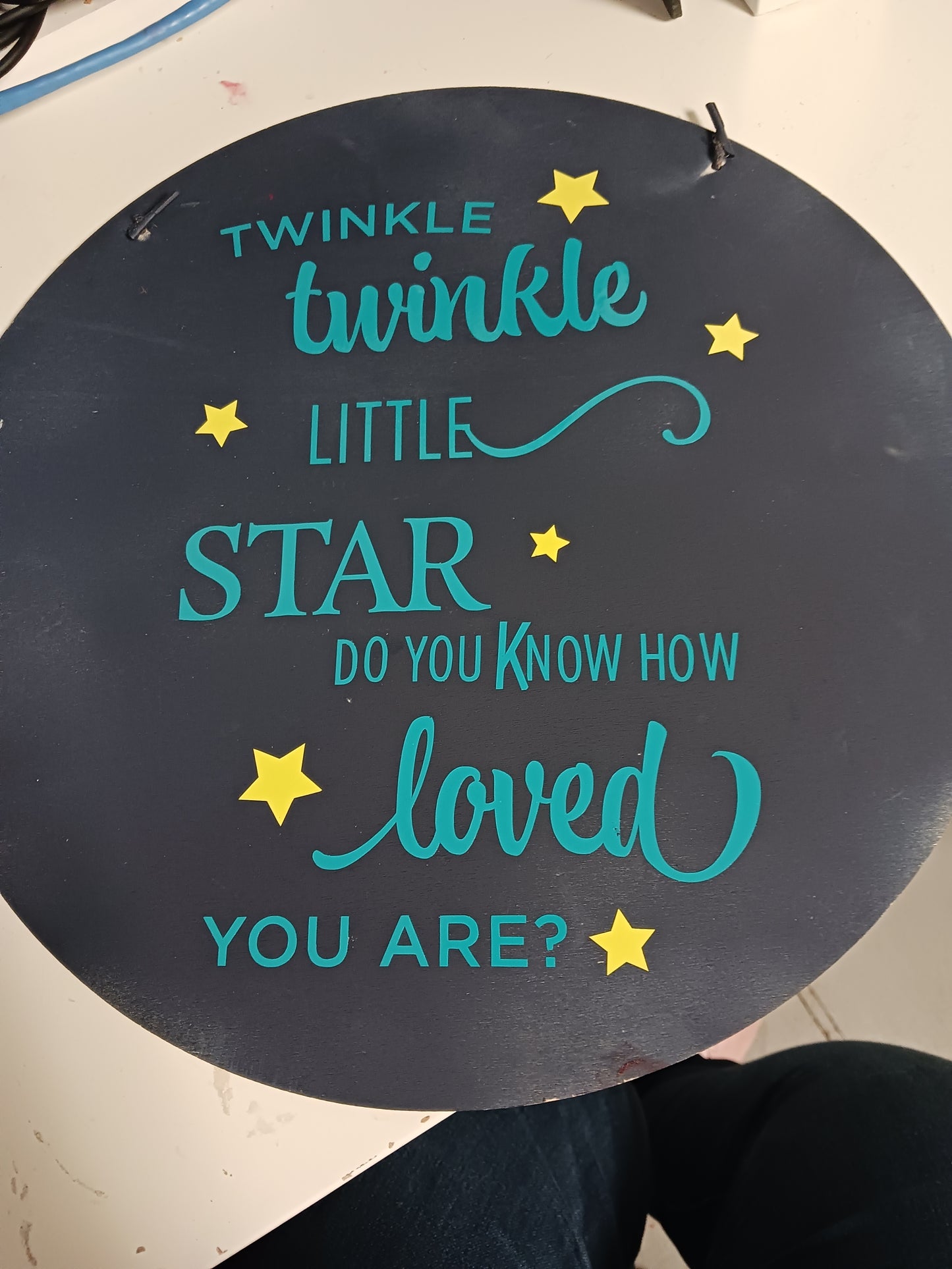 Navy/Blue Twinkle Twinkle Little Star Sign