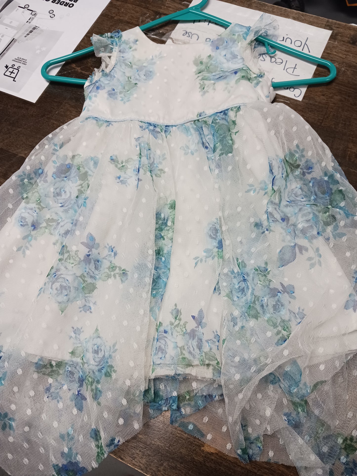 White/Blue Rare Editions Holiday Dress, 2T G