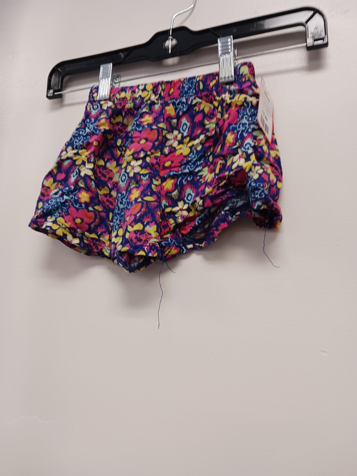 Navy/Pink/Yellow Flower Swiggles Shorts, 12M G